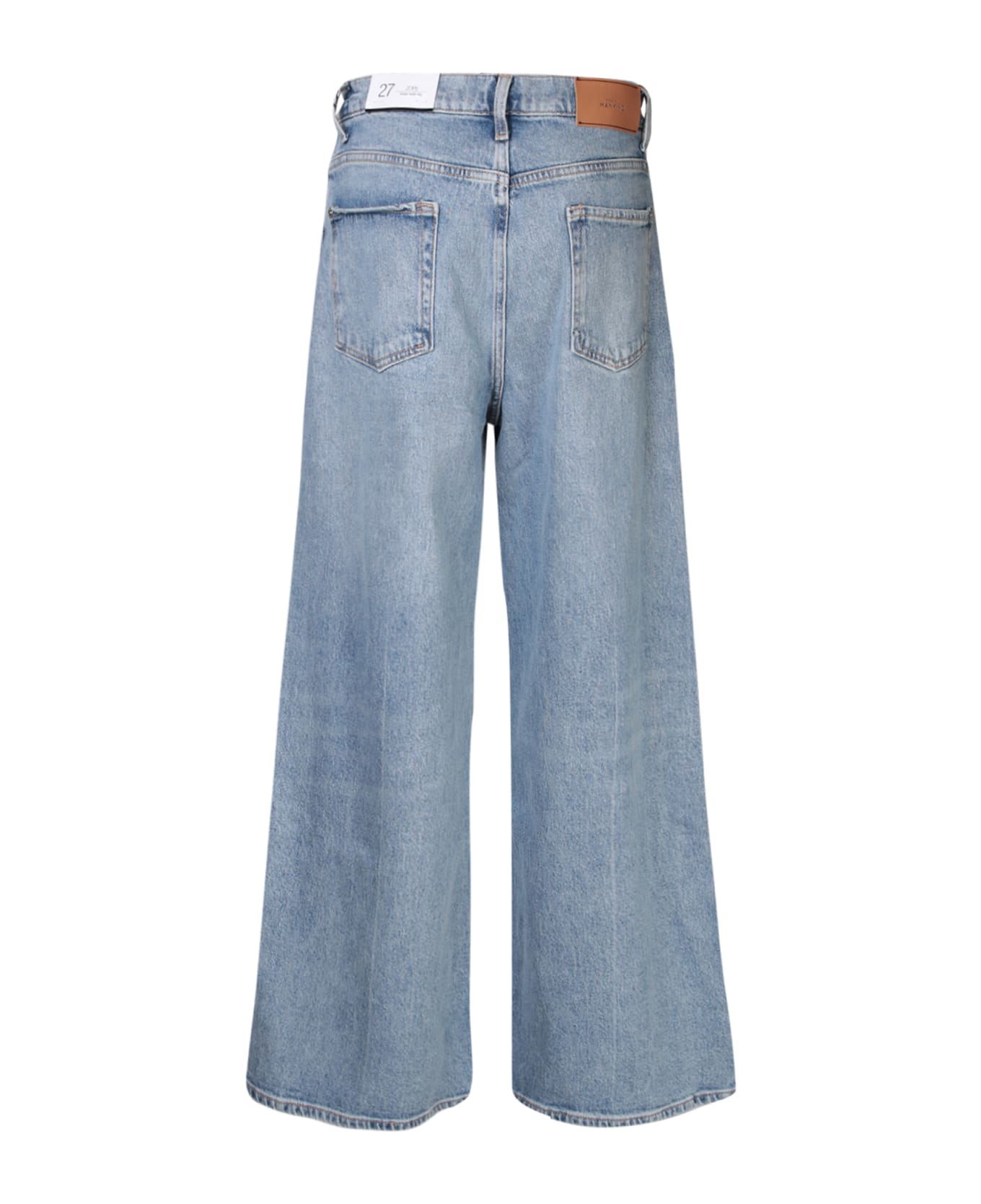 7 For All Mankind Zoey Wide Leg Light Blue Jeans - Blue デニム