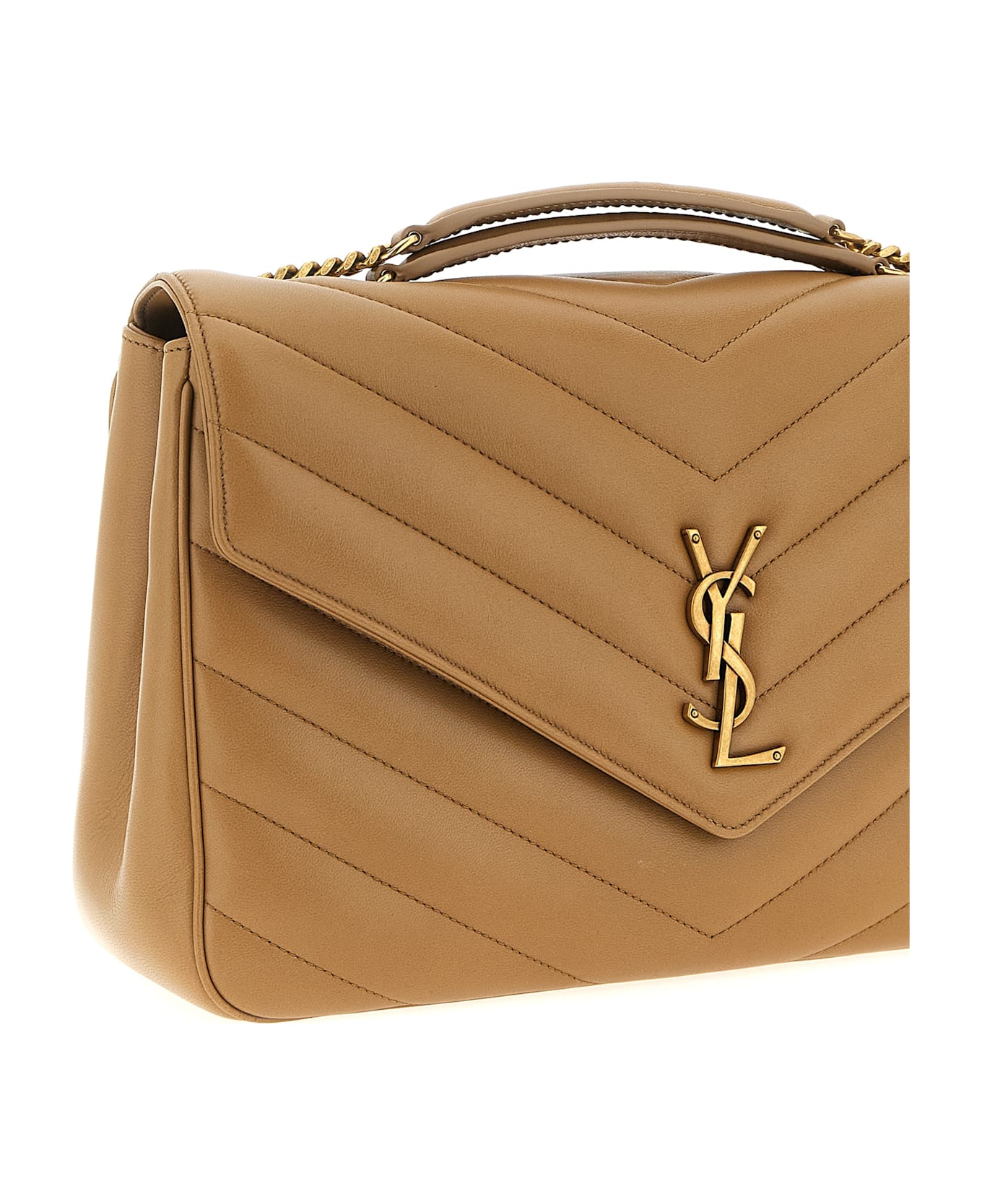 Saint Laurent 
loulou
 Large Shoulder Bag - Beige ショルダーバッグ