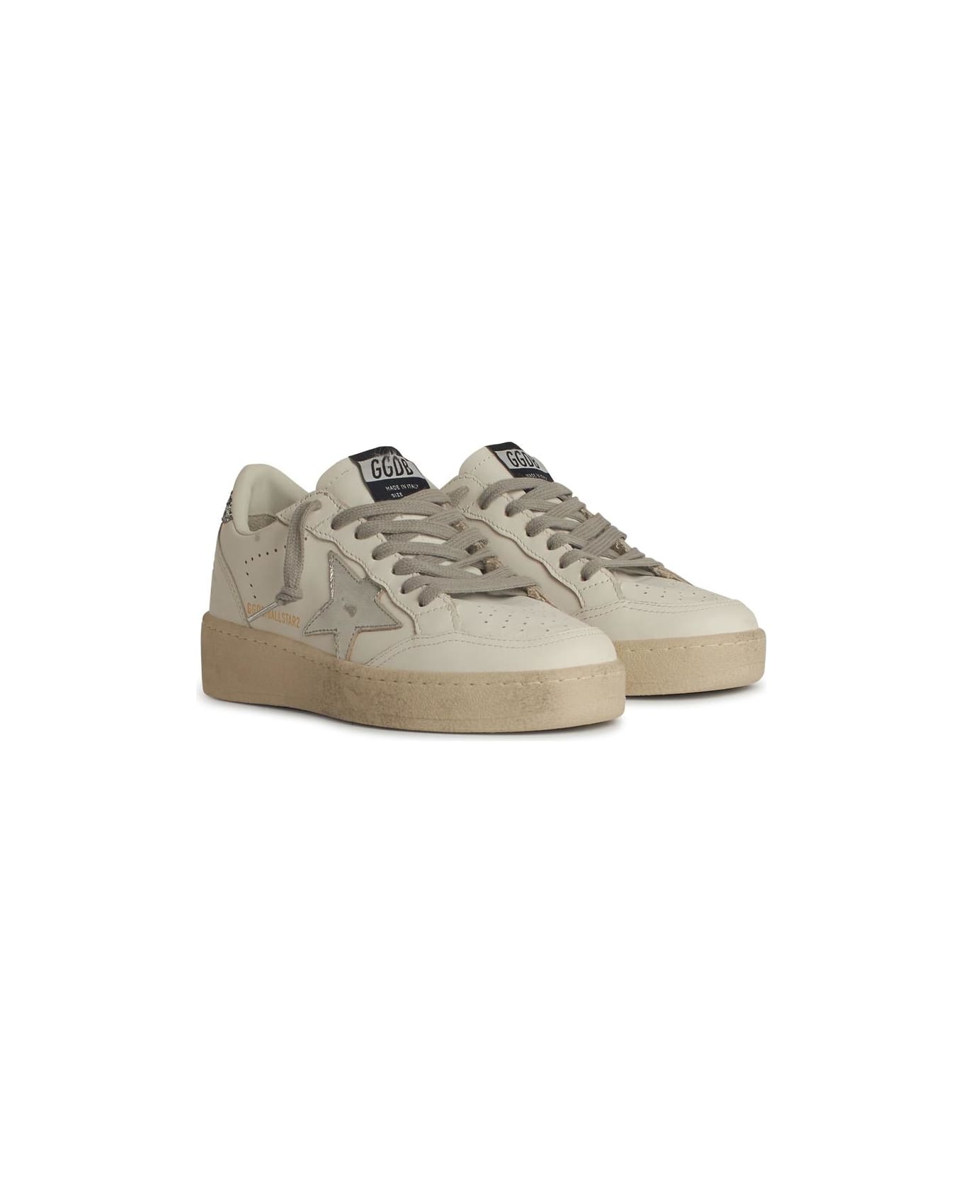 Golden Goose Ball Star - White/Silver