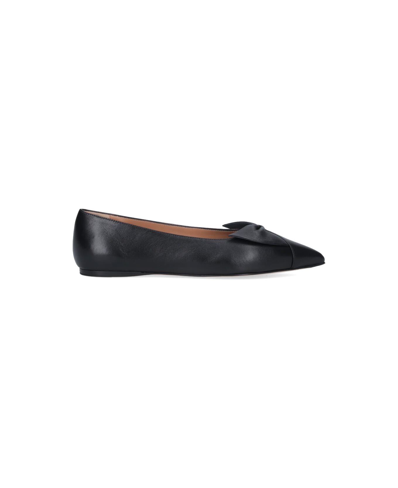 Ferragamo Bow Ballet Flats - Black  