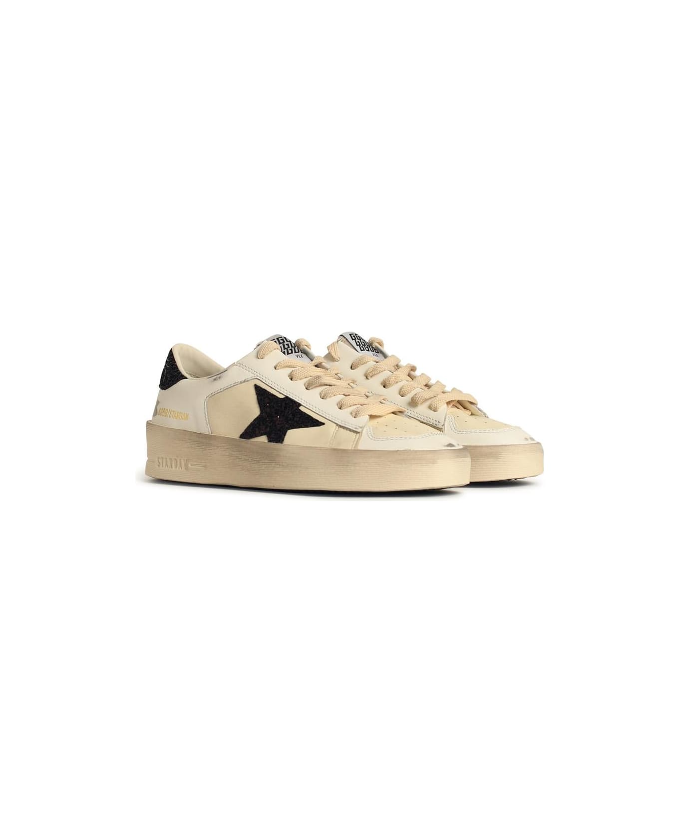 Golden Goose 'stardan' White Leather Sneakers - White
