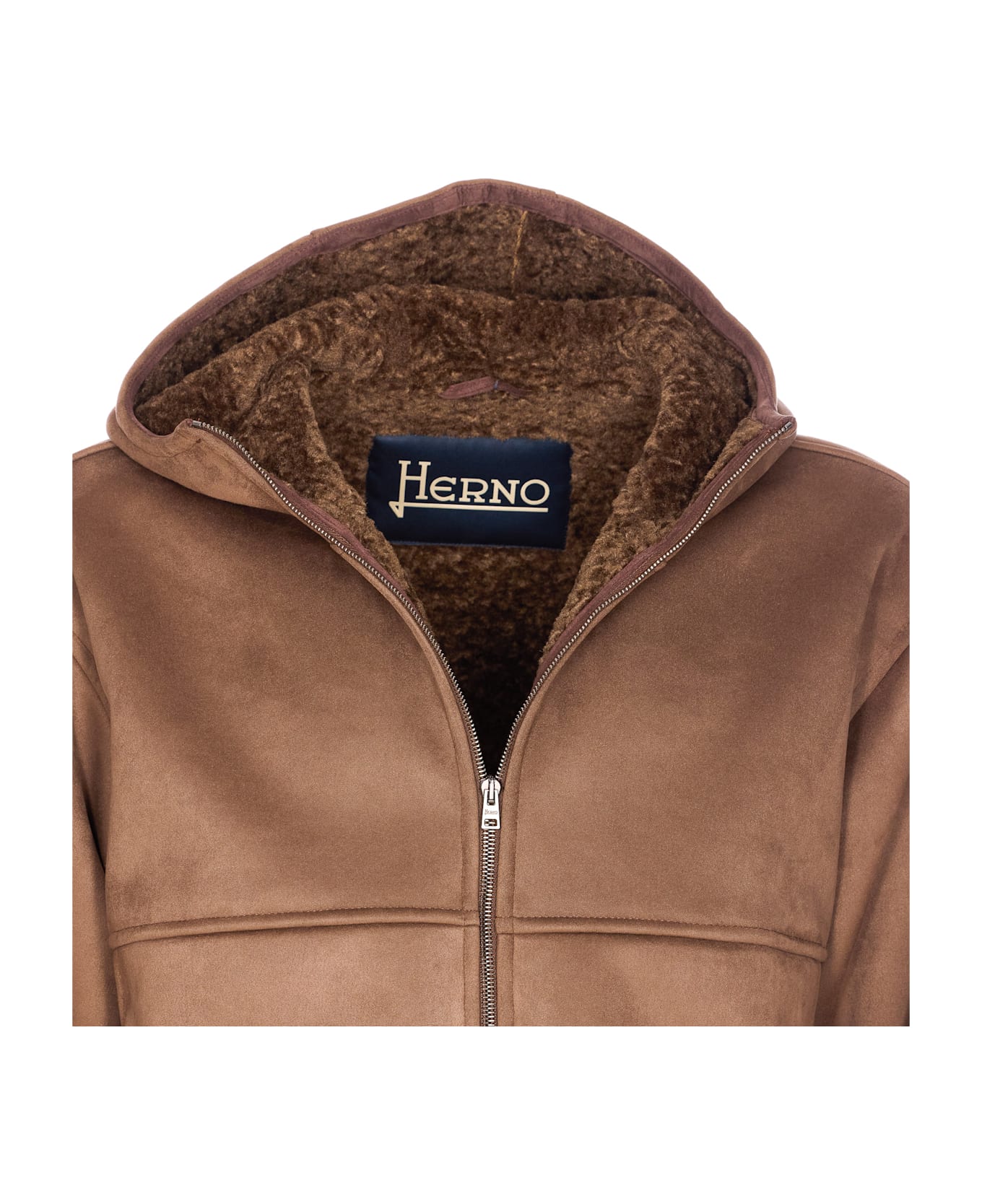Herno Alternative Fur Jacket - Brown