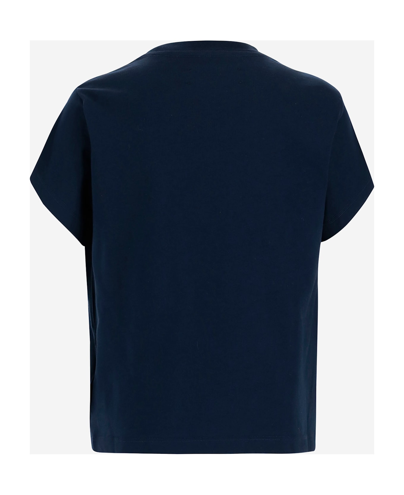 AMIRI Cotton T-shirt With Logo Print - Blue