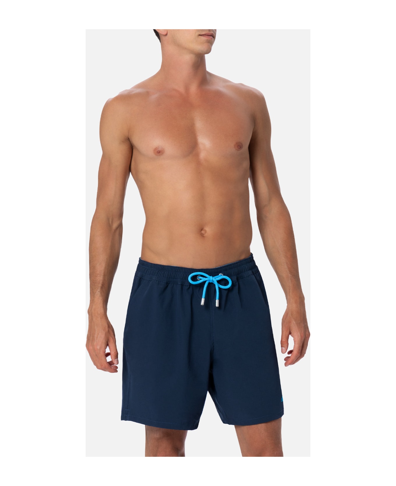 MC2 Saint Barth Man Blue Comfort Swim Shorts - BLUE