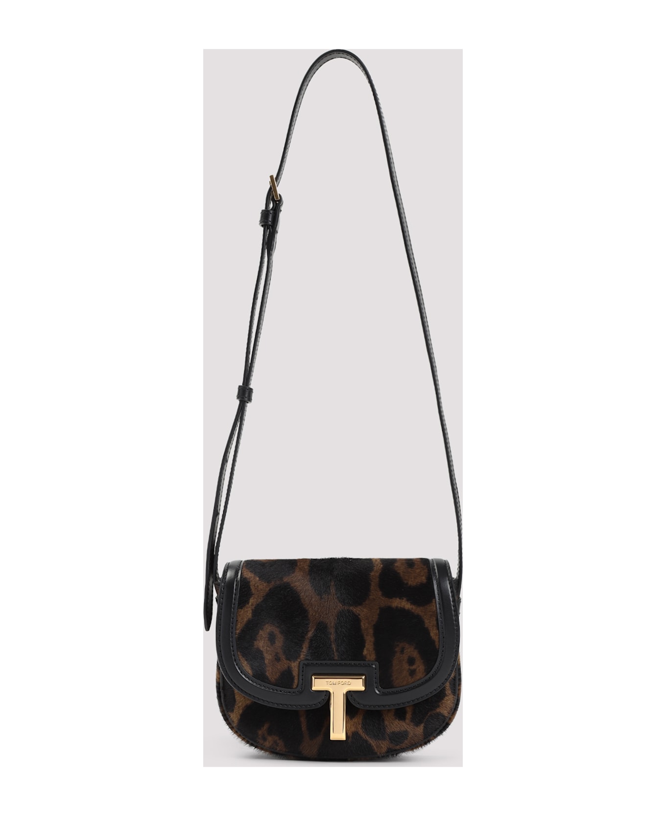 Tom Ford Leopard Print Mini Bag - Brown Olive Black