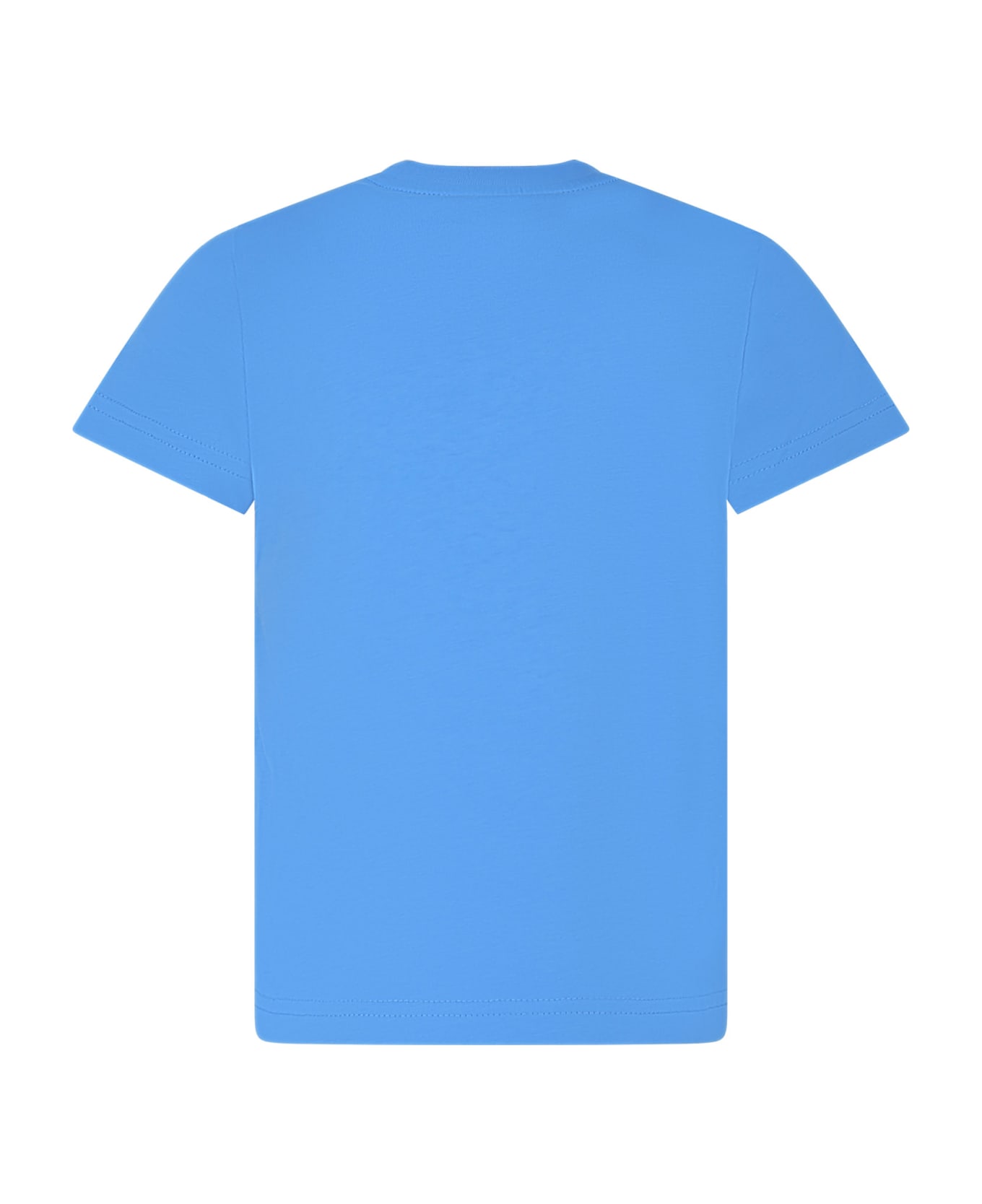 Dsquared2 Light Blue T-shirt For Boy With Logo - Light Blue Tシャツ＆ポロシャツ