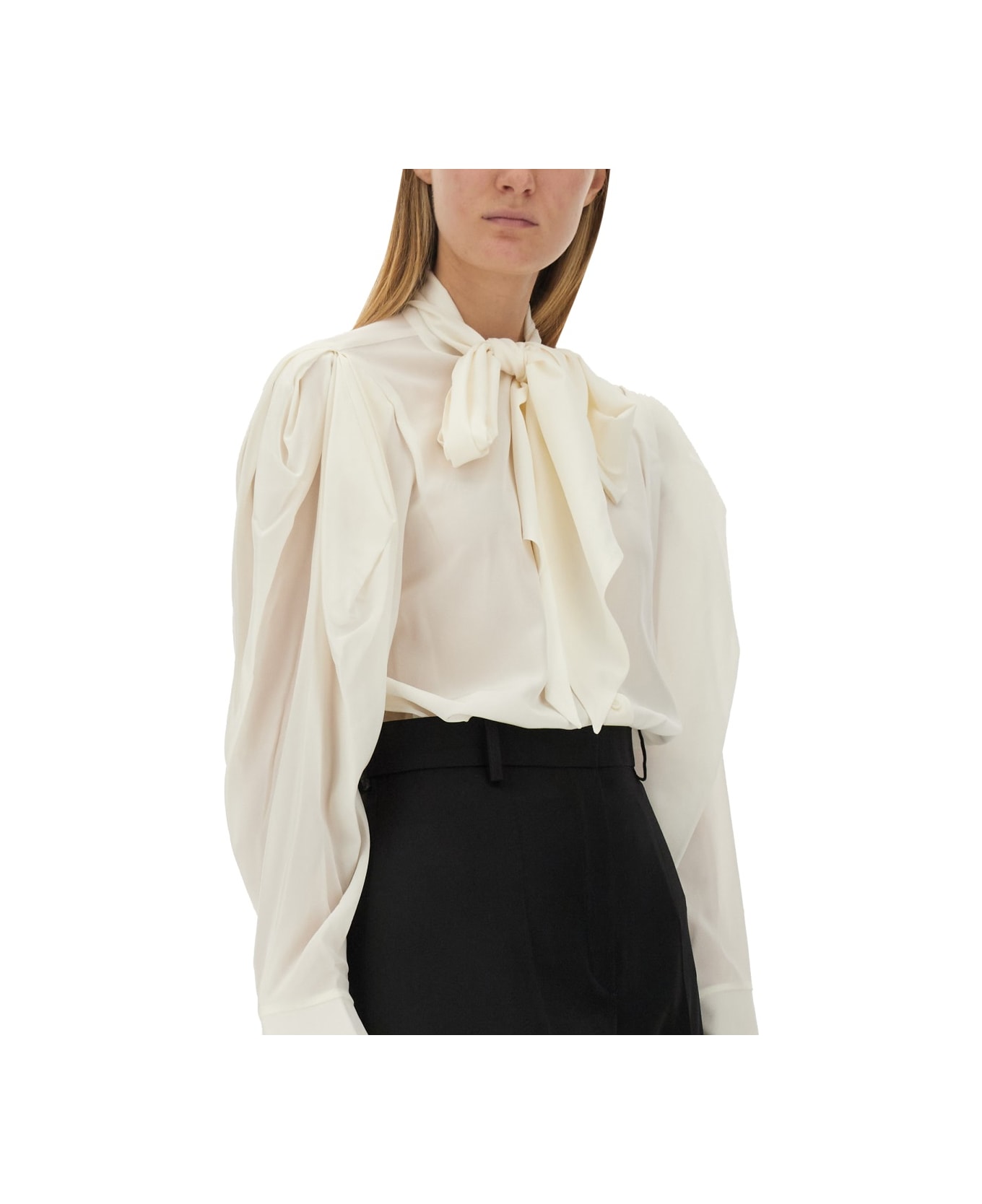 Nina Ricci Silk Shirt - WHITE