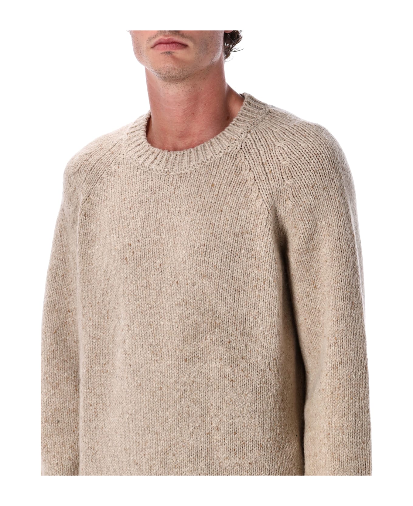 A.P.C. Harris Crewneck Wool Jumper - BEIGE