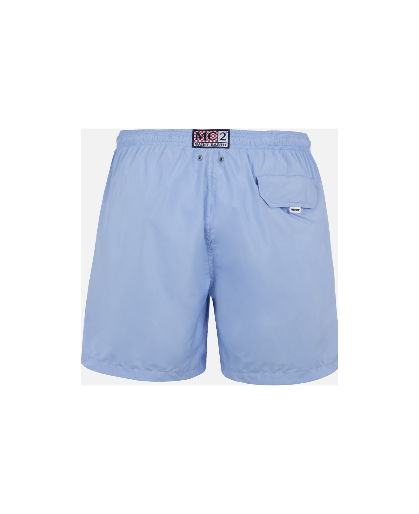 MC2 Saint Barth Man Lightweight Fabric Sky Blue Swim Shorts Lighting Pantone | Pantone® Special Edition - SKY
