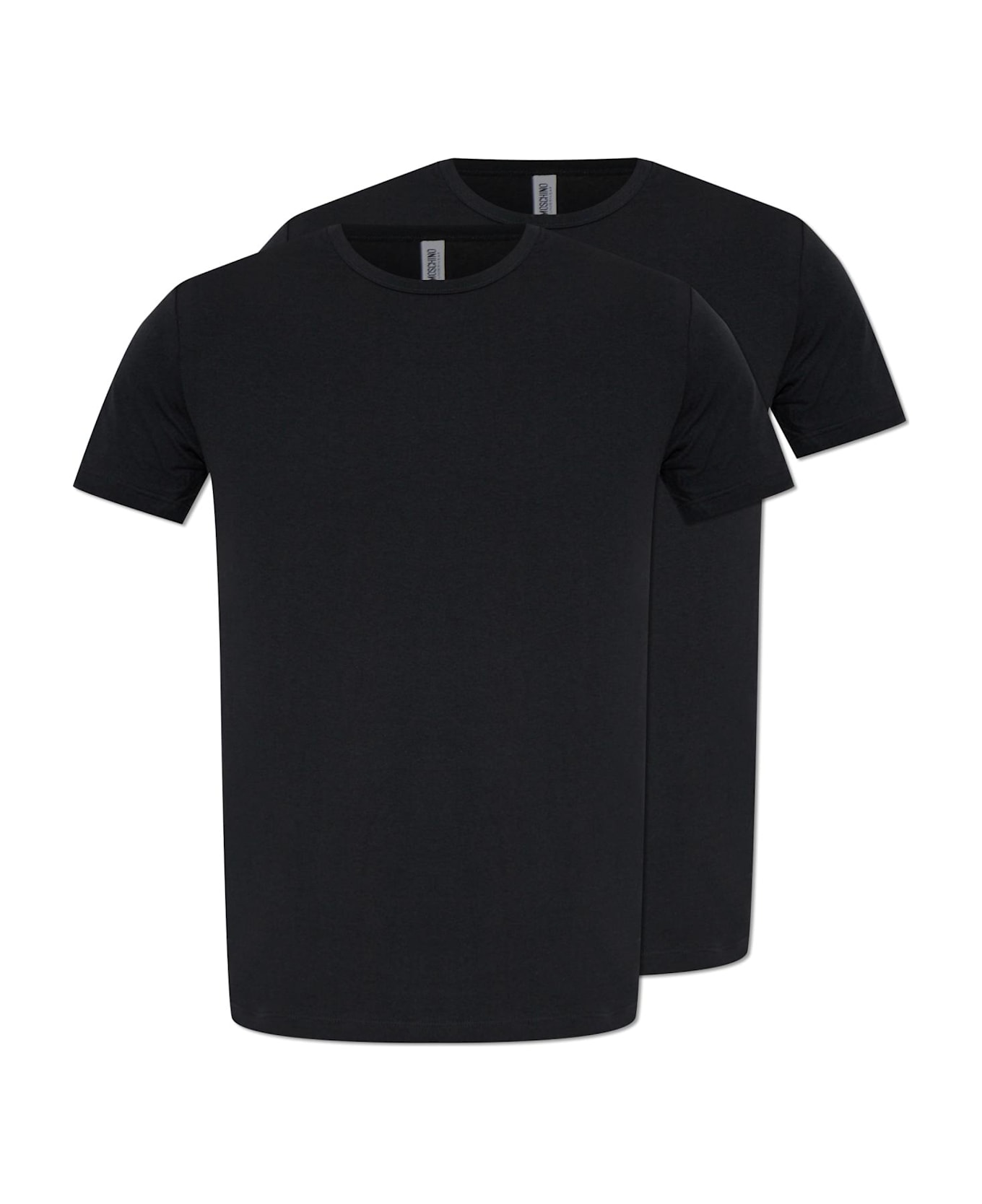 Moschino Two-pack Of T-shirts From The 
underwear
 Collection - BLACK
