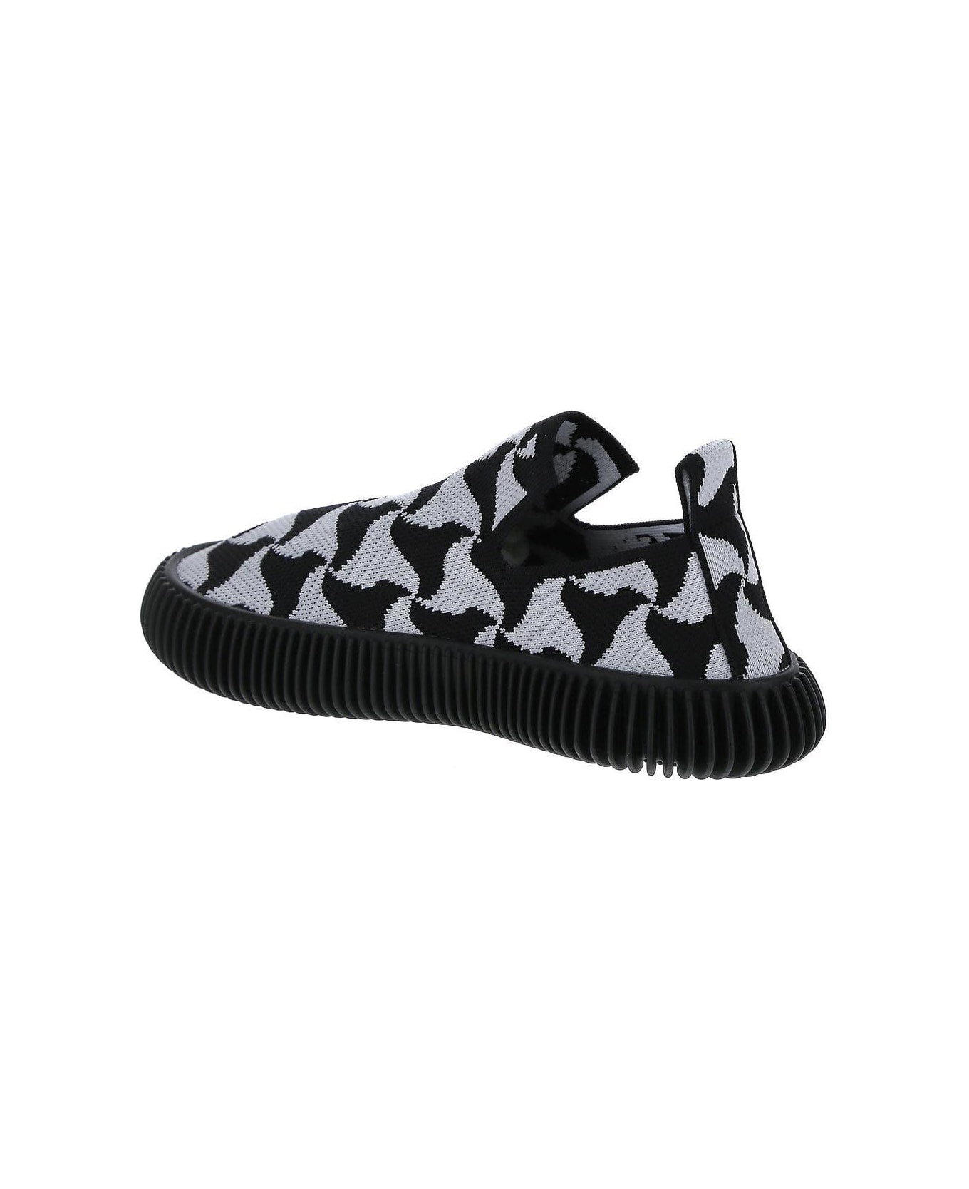Bottega Veneta Ripple Sneakers - BLACK