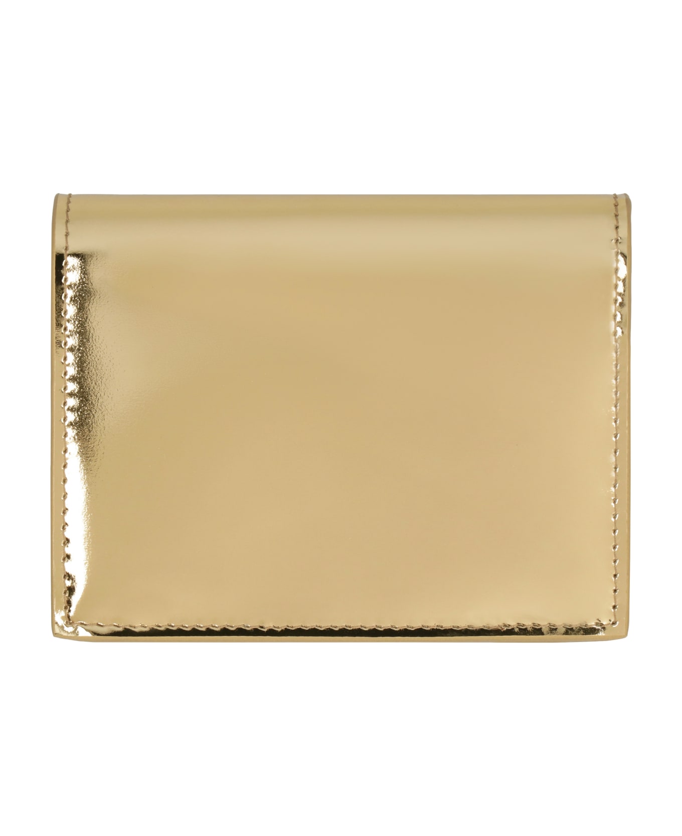 Prada Metallic Leather Wallet - Gold