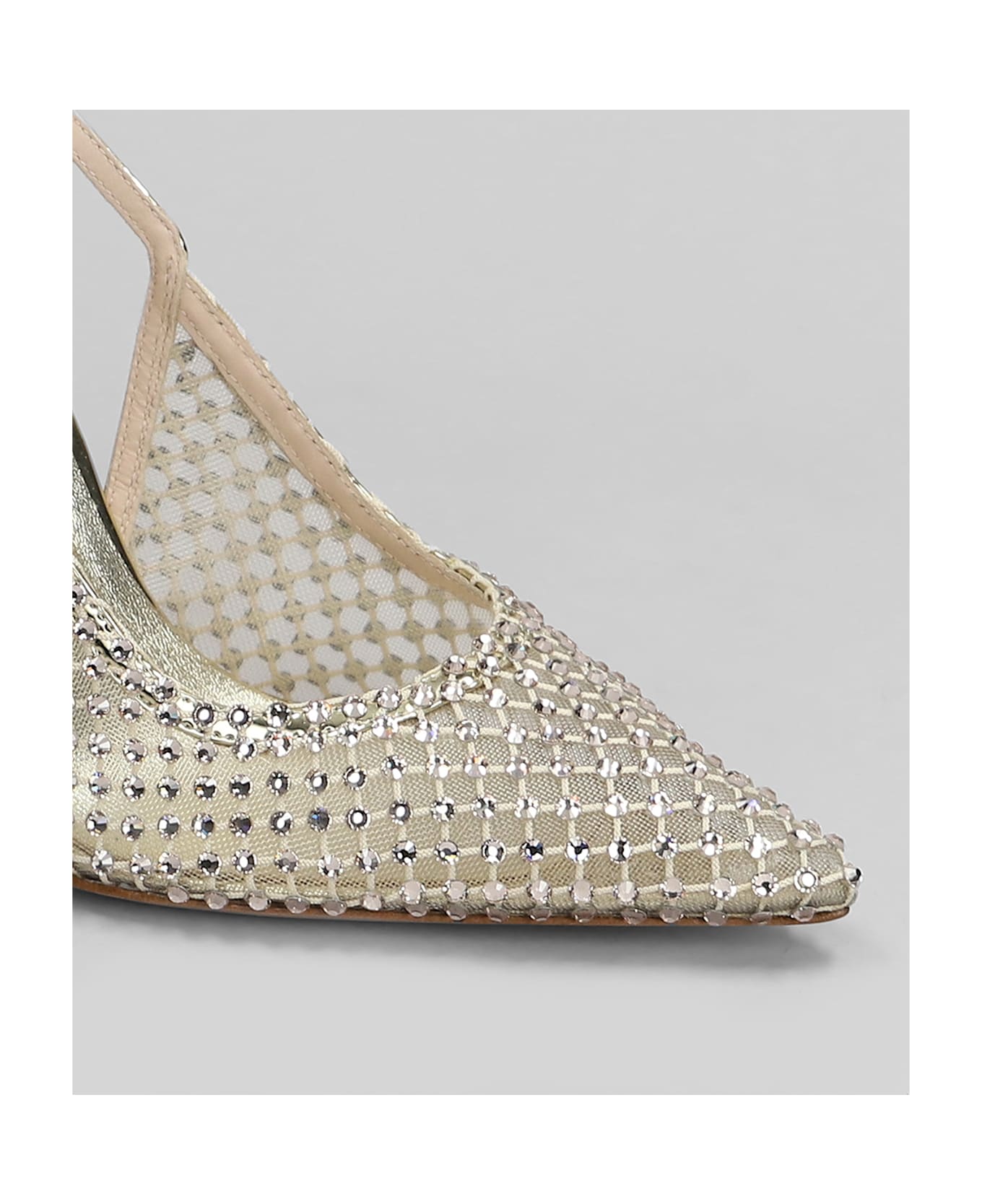 Le Silla Gilda Pumps In Platinum Leather - platinum