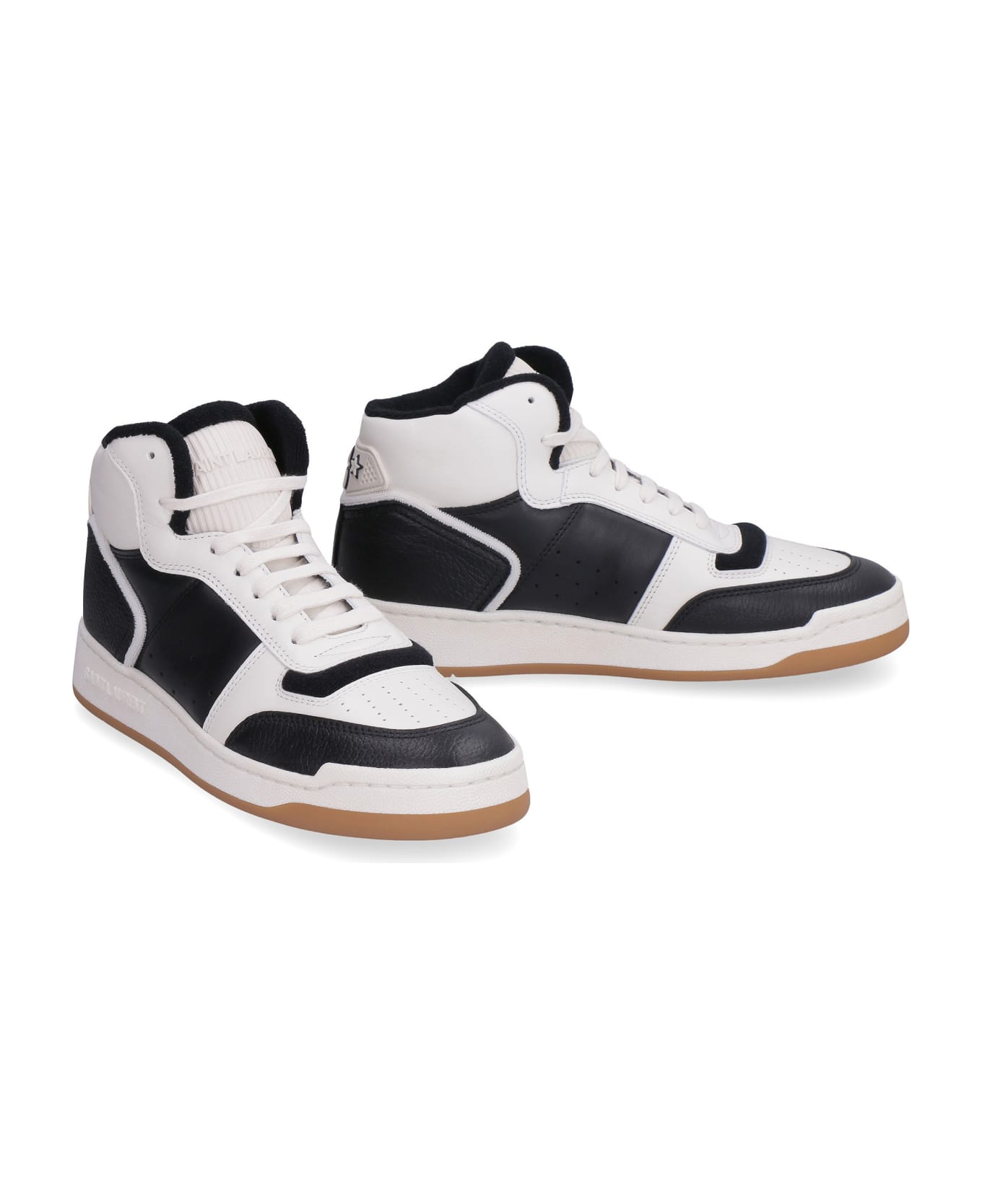 Saint Laurent Leather High-top Sneakers - black スニーカー