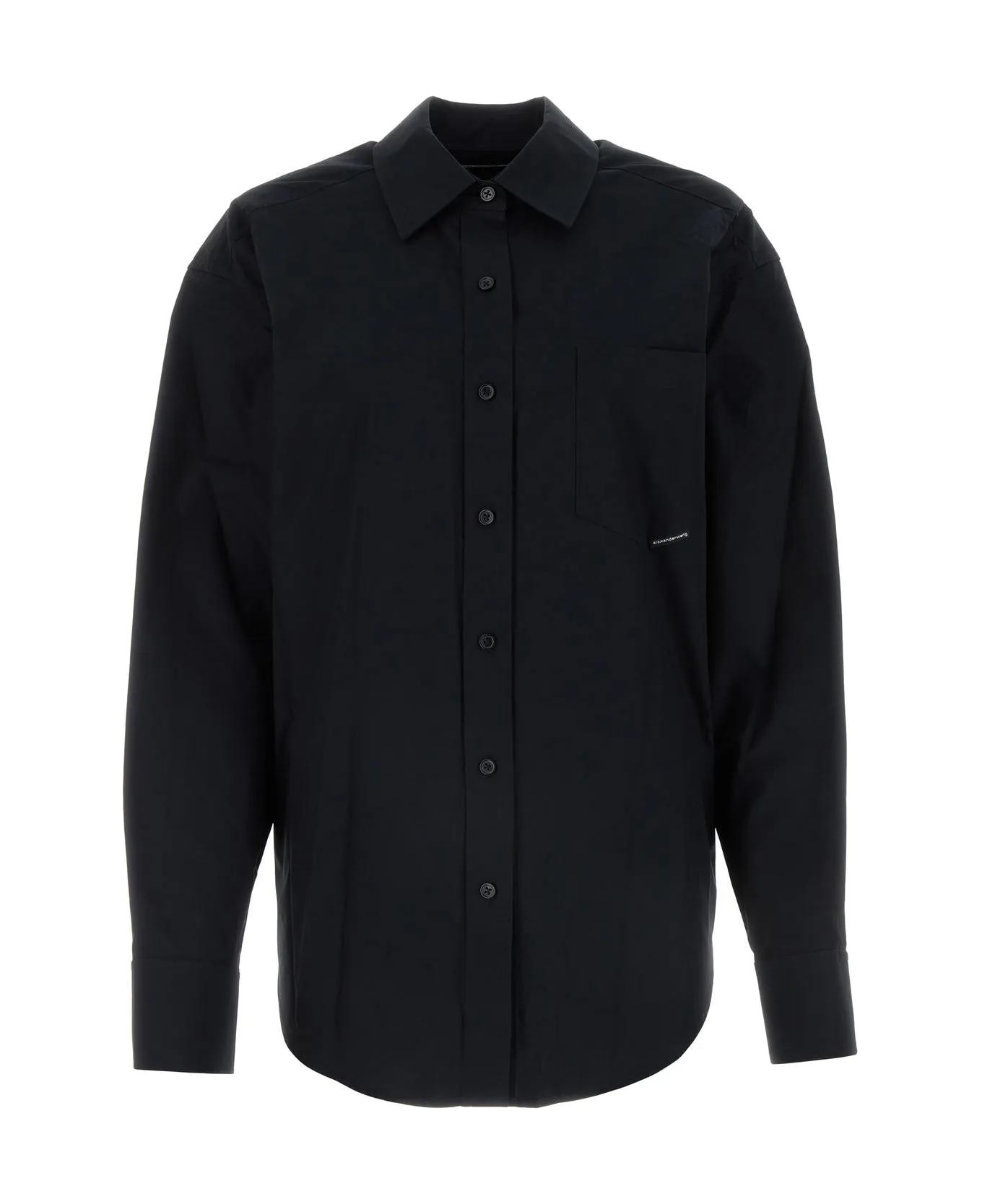 Alexander Wang Black Poplin Shirt - Black
