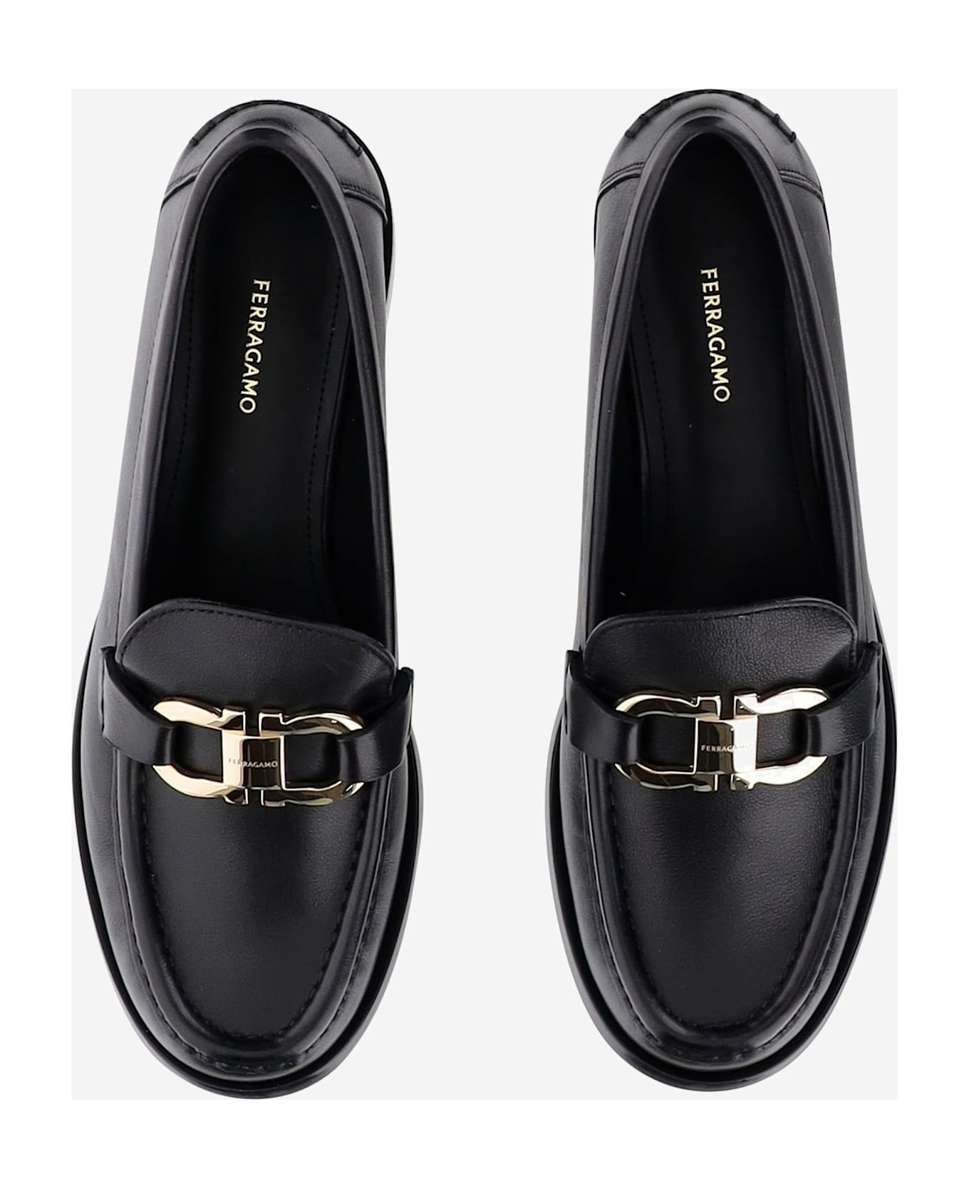 Ferragamo Moccasins Ornament Hooks - Black