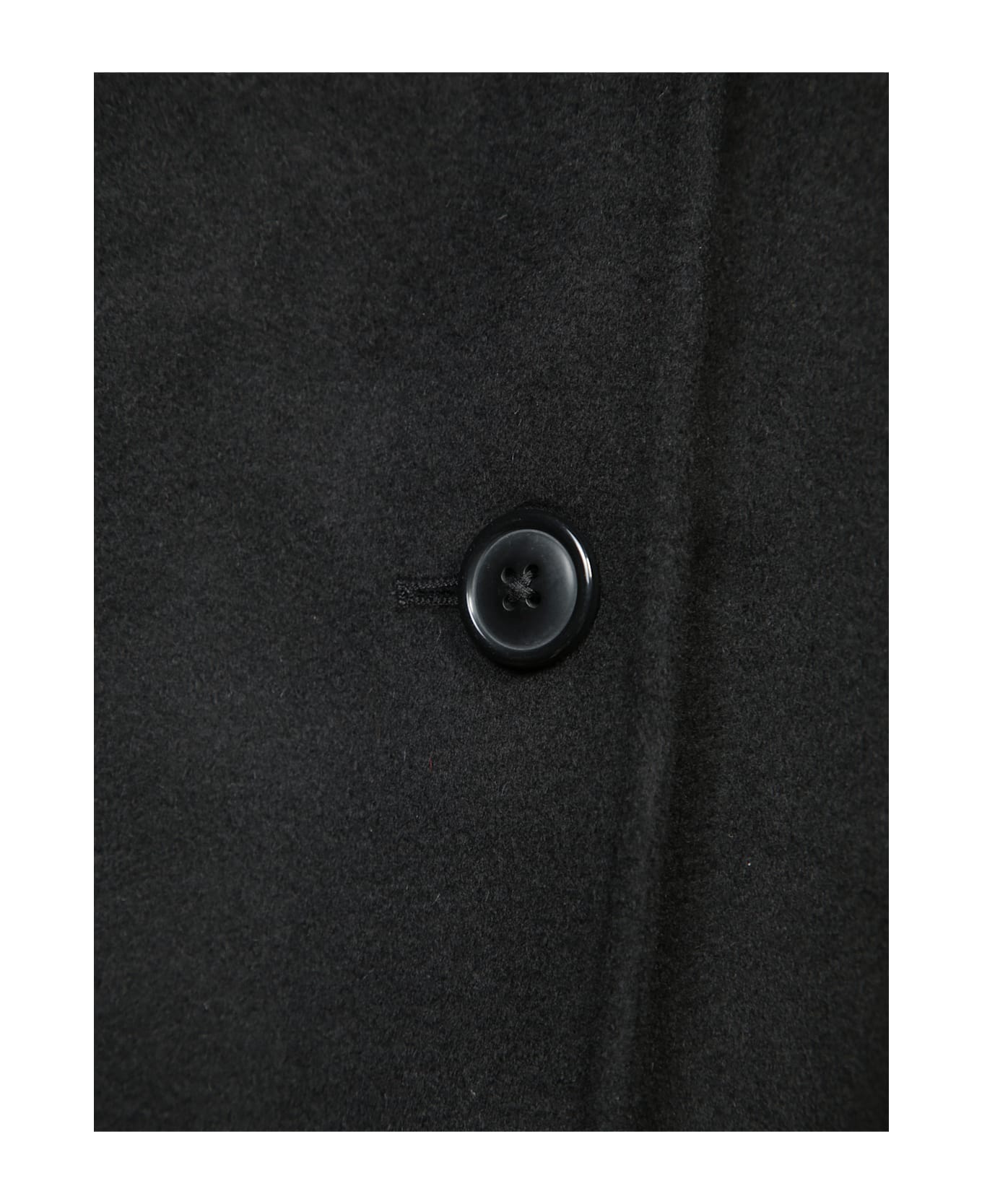 Loulou Studio Black Cashmere Wool Coat - Black