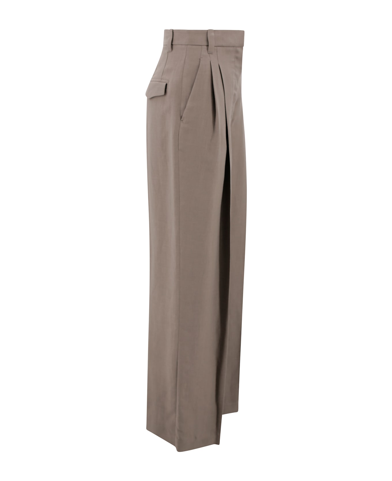 Brunello Cucinelli Tailored Pants In Organic Linen Blend - Brown