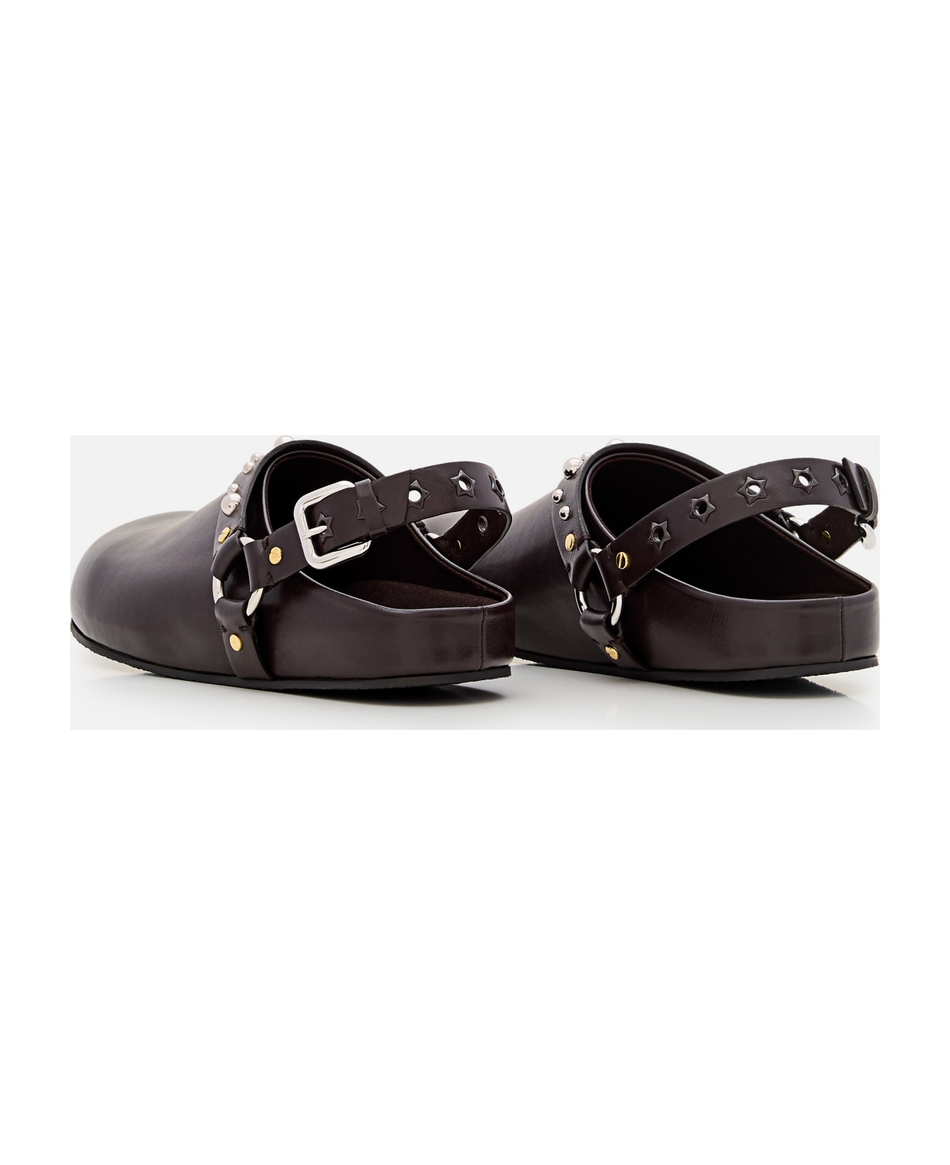 Stella McCartney Elyse Alter Mat Slippers W/studs - Brown