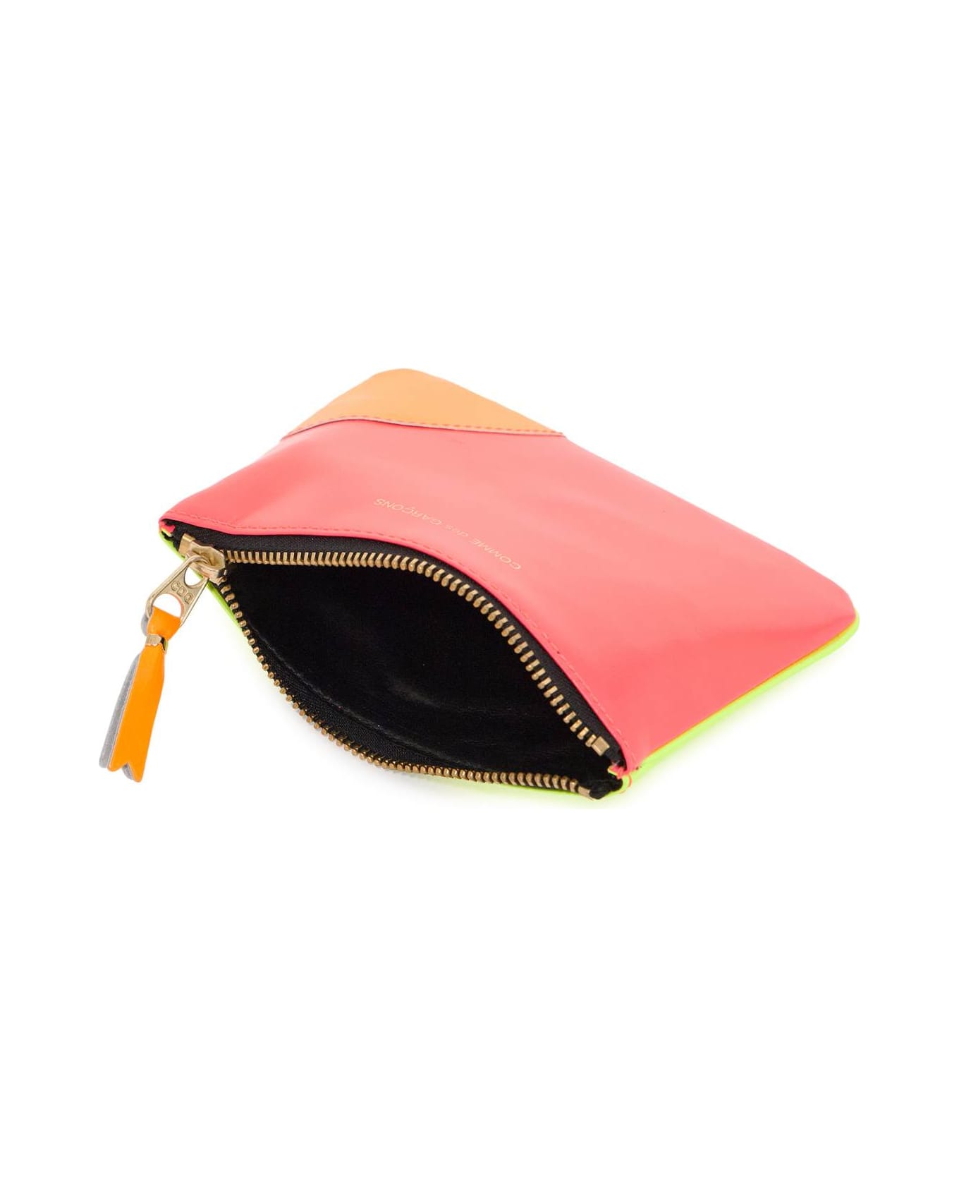 Comme des Garçons Wallet Super Fluo Pouch - PINK YELLOW