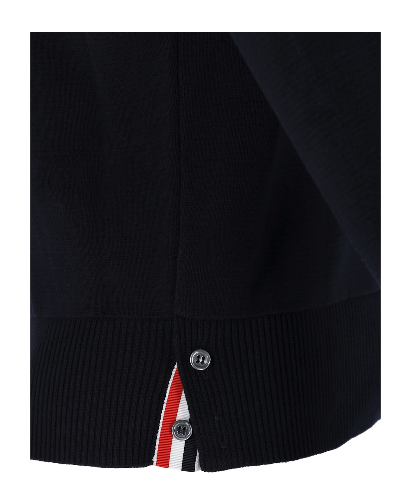 Thom Browne Tricolour Detail Sweater - Blue