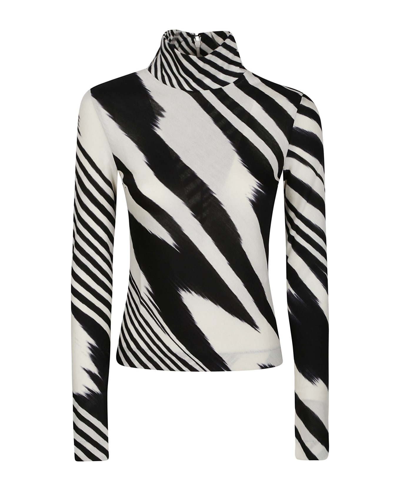 Missoni Turtle Neck Sweater - Black/white Space Dyed