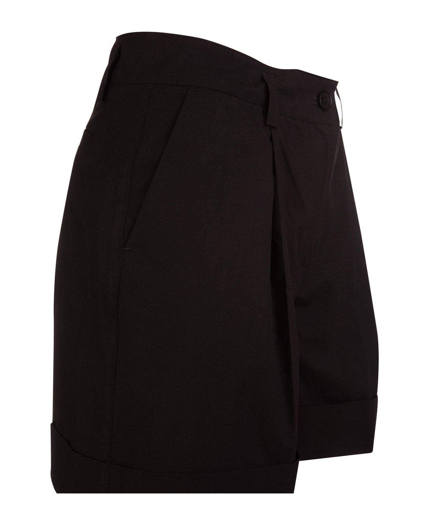 Parosh Pleated Tailored Shorts - NERO