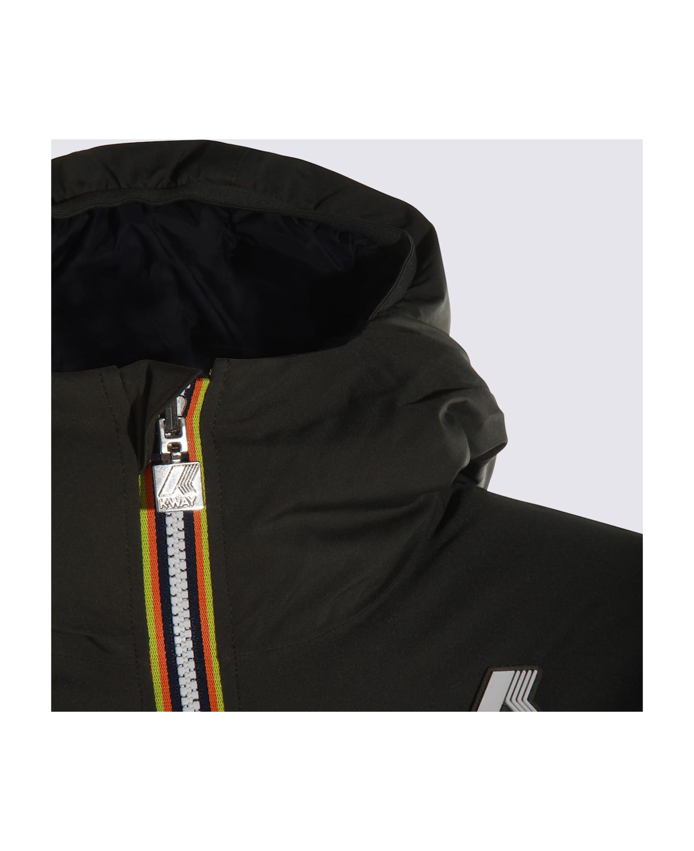 K-Way Green Blue Jack St Thermo Double Down Jacket - GREEN BLACKISH-BLUE DEPTH