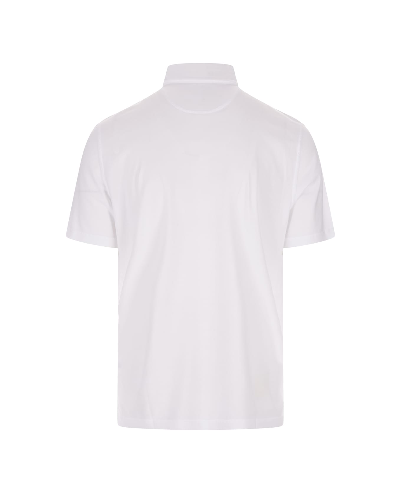 Fedeli White Polo Shirt In Organic Cotton - White ポロシャツ