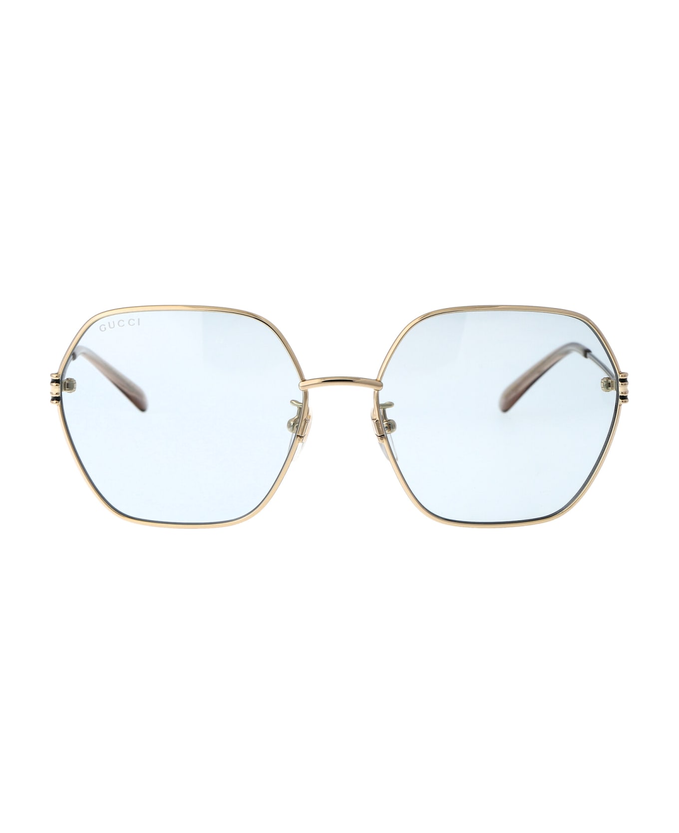 Gucci Eyewear Gg1285sa Sunglasses - 004 GOLD GOLD LIGHT BLUE サングラス