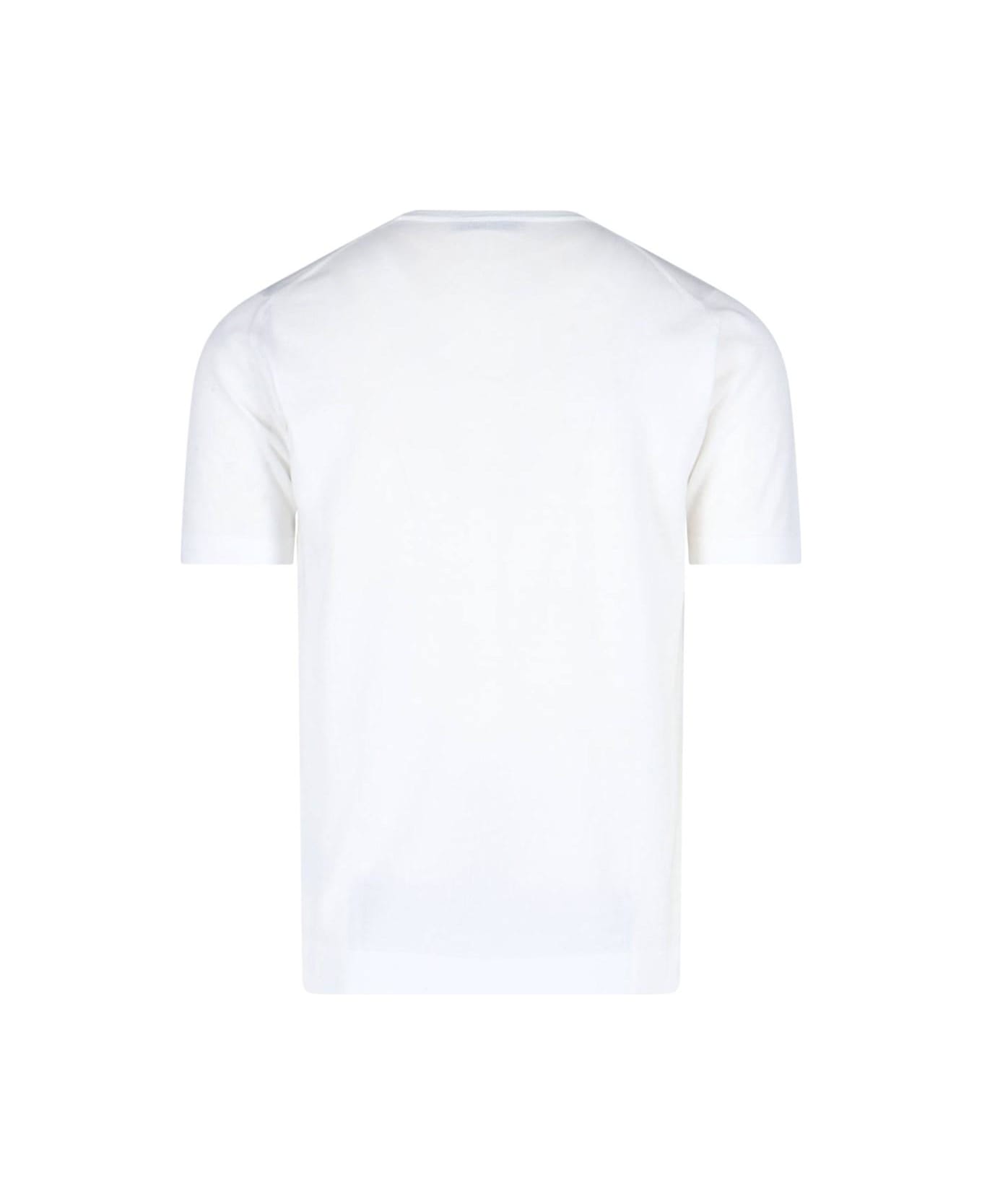 John Smedley 
lorca
 T-shirt - WHITE