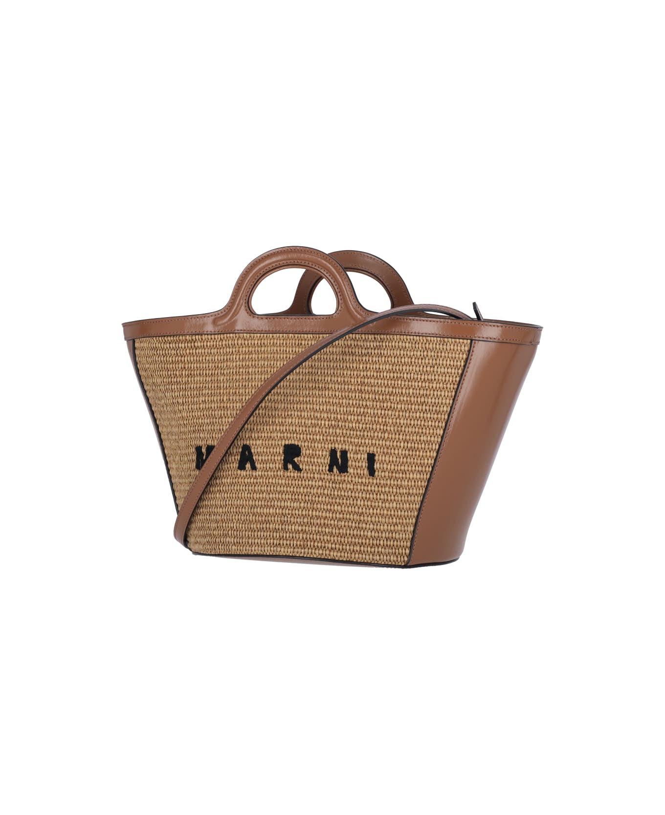 Marni 'tropicalia' Small Tote Bag - Brown トートバッグ