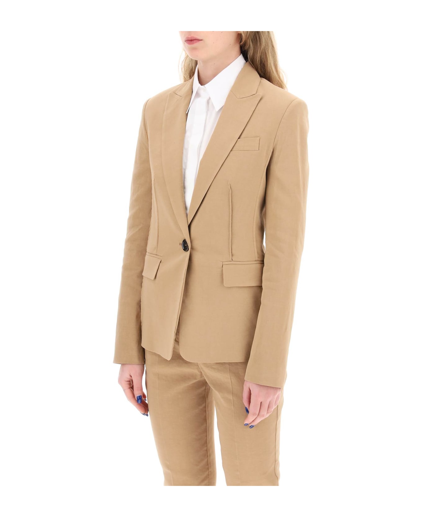 Pinko Ghera Blazer - Beige Bruno Fulvo