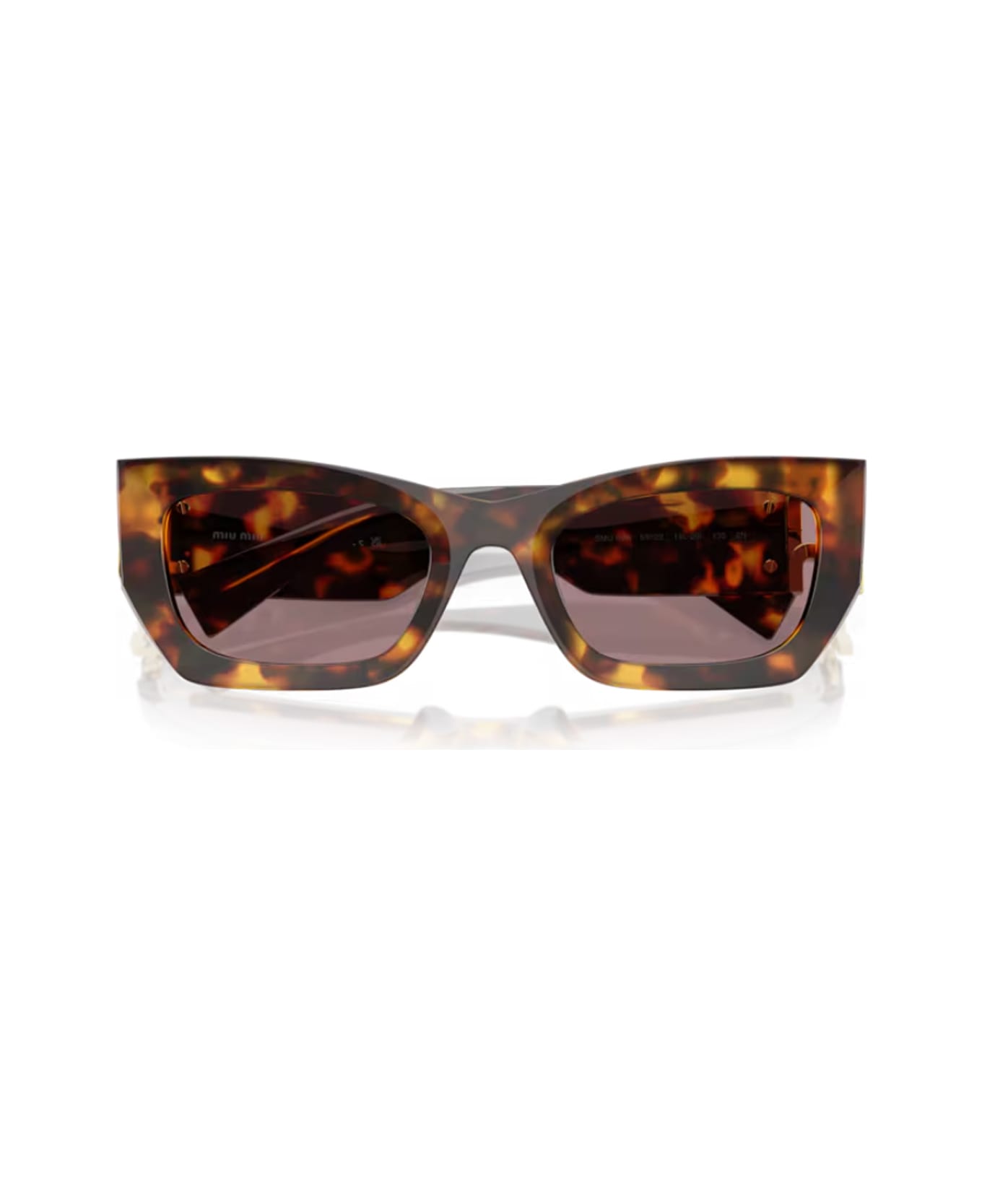 Miu Miu 0mu 09ws Miu Glimpse 14l20i Havana Miele Sunglasses - Havana