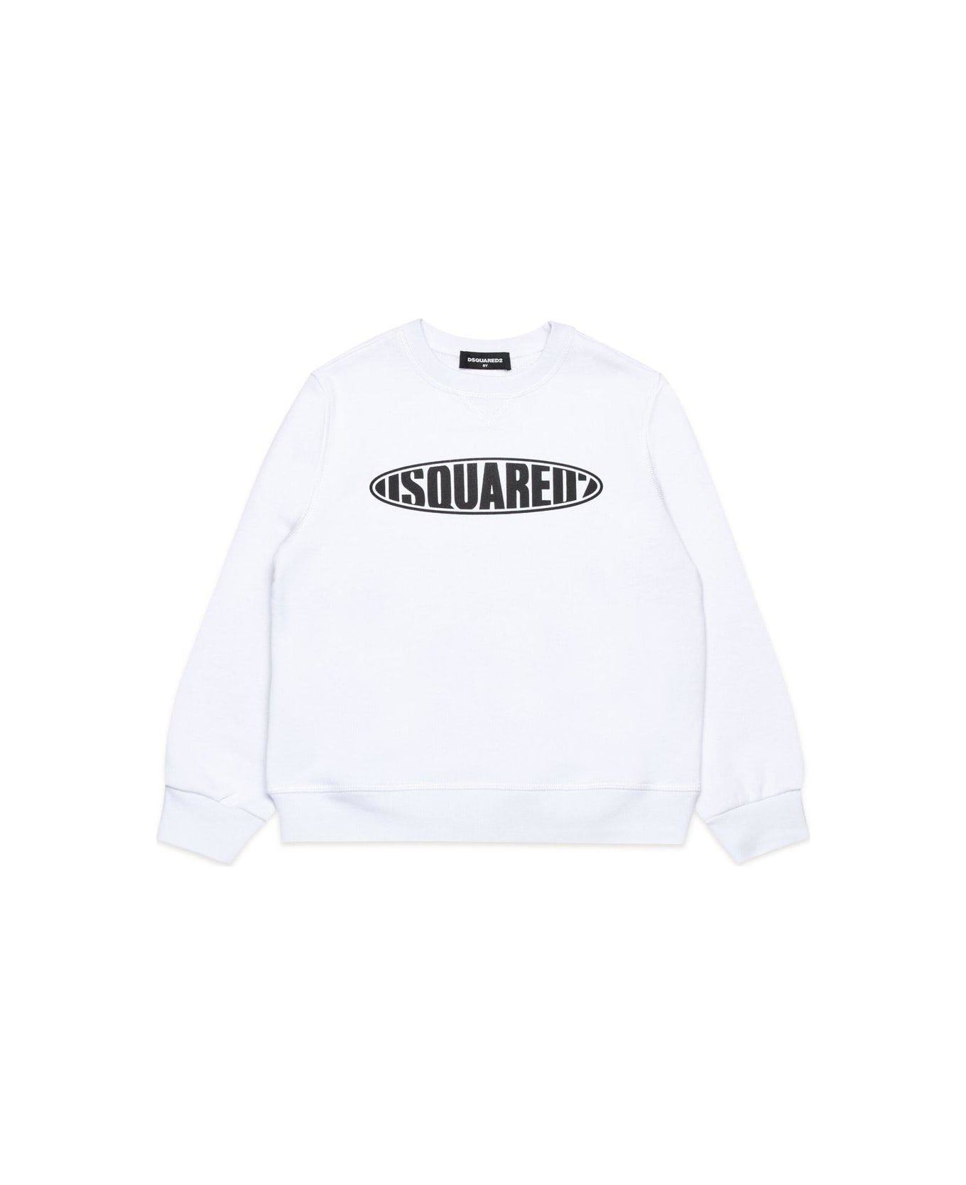 Dsquared2 Logo-printed Crewneck Sweatshirt - Bianco ニットウェア＆スウェットシャツ