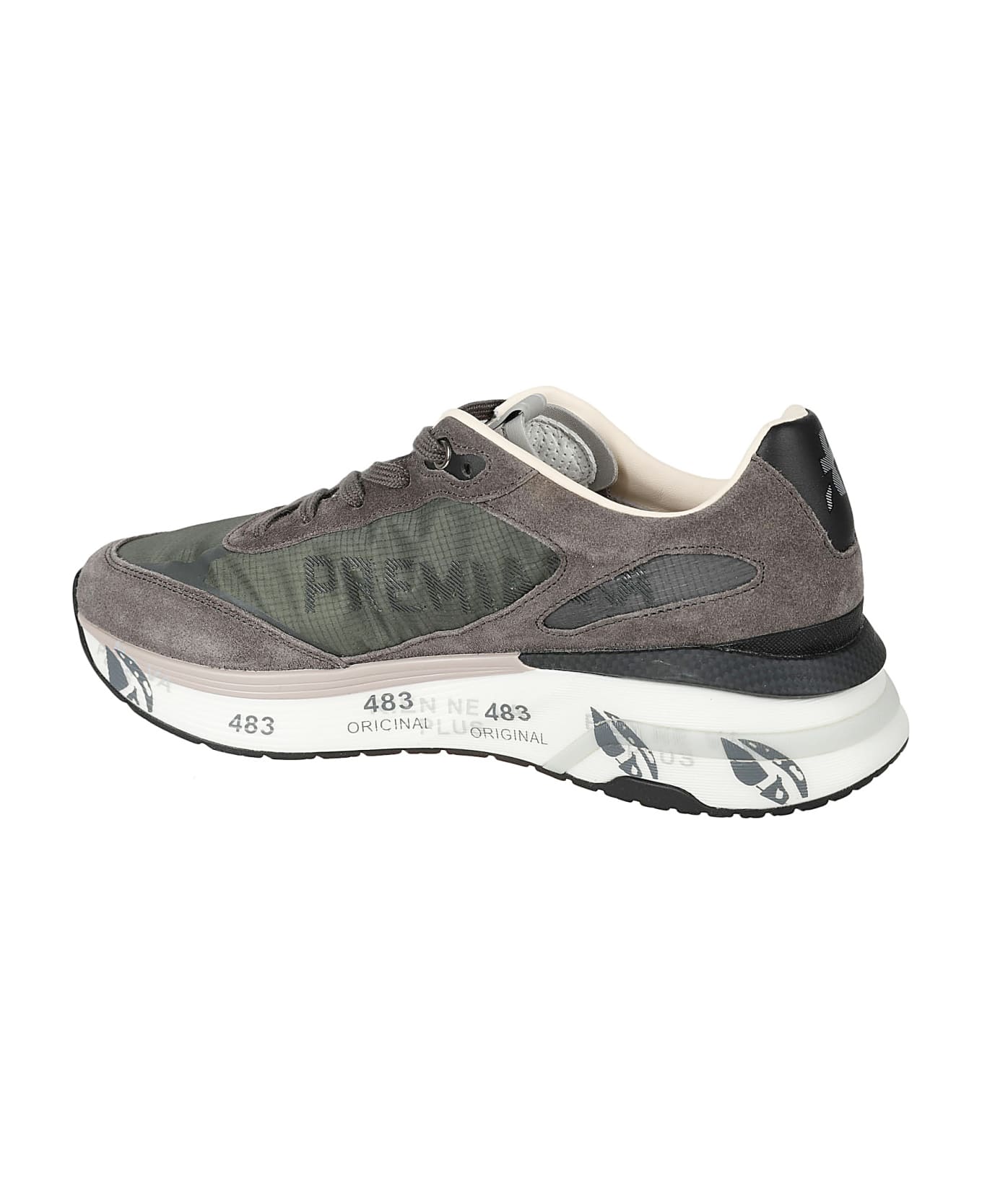 Premiata Moerun Sneakers - Dark Grey/military Green