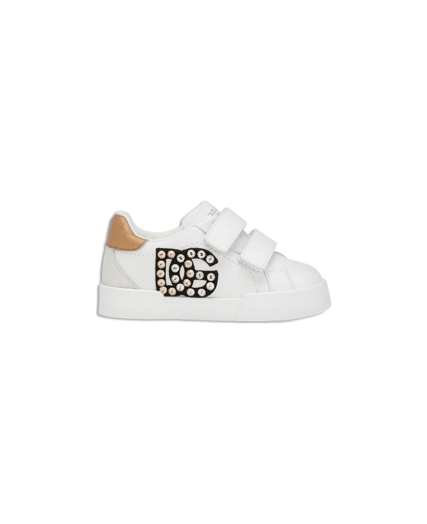 Dolce & Gabbana Sneaker - Bianco oro