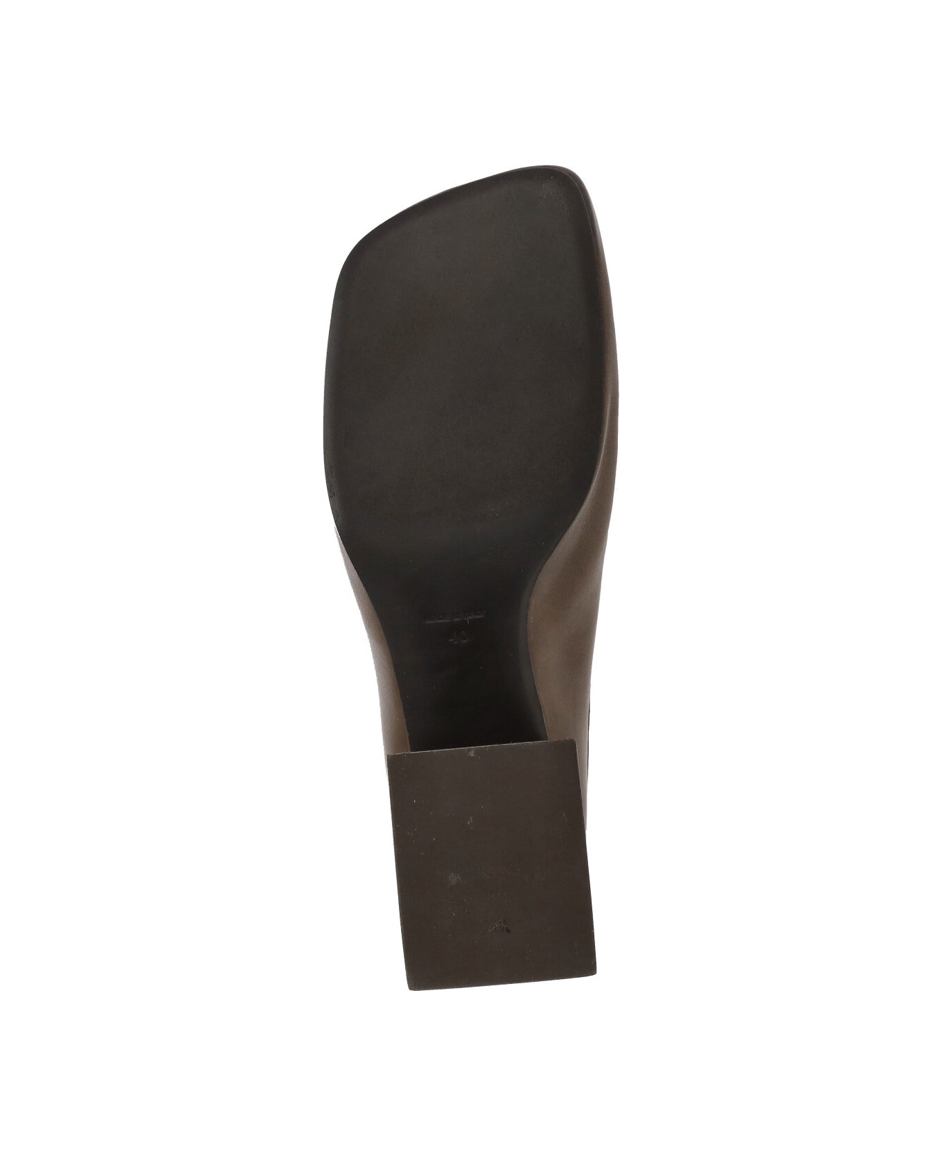 Uma Wang Leather Sabot - Brown