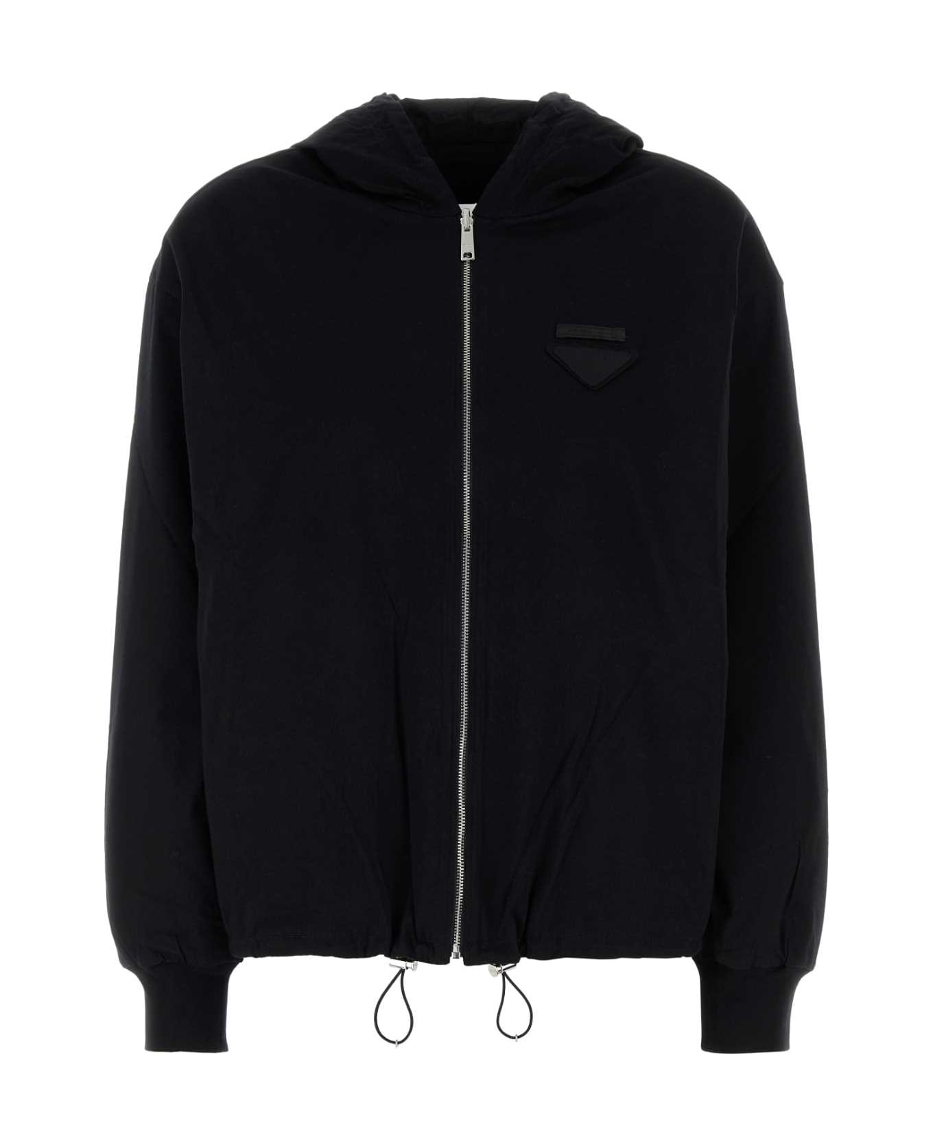 Prada Black Cotton Reversible Jacket - NERO