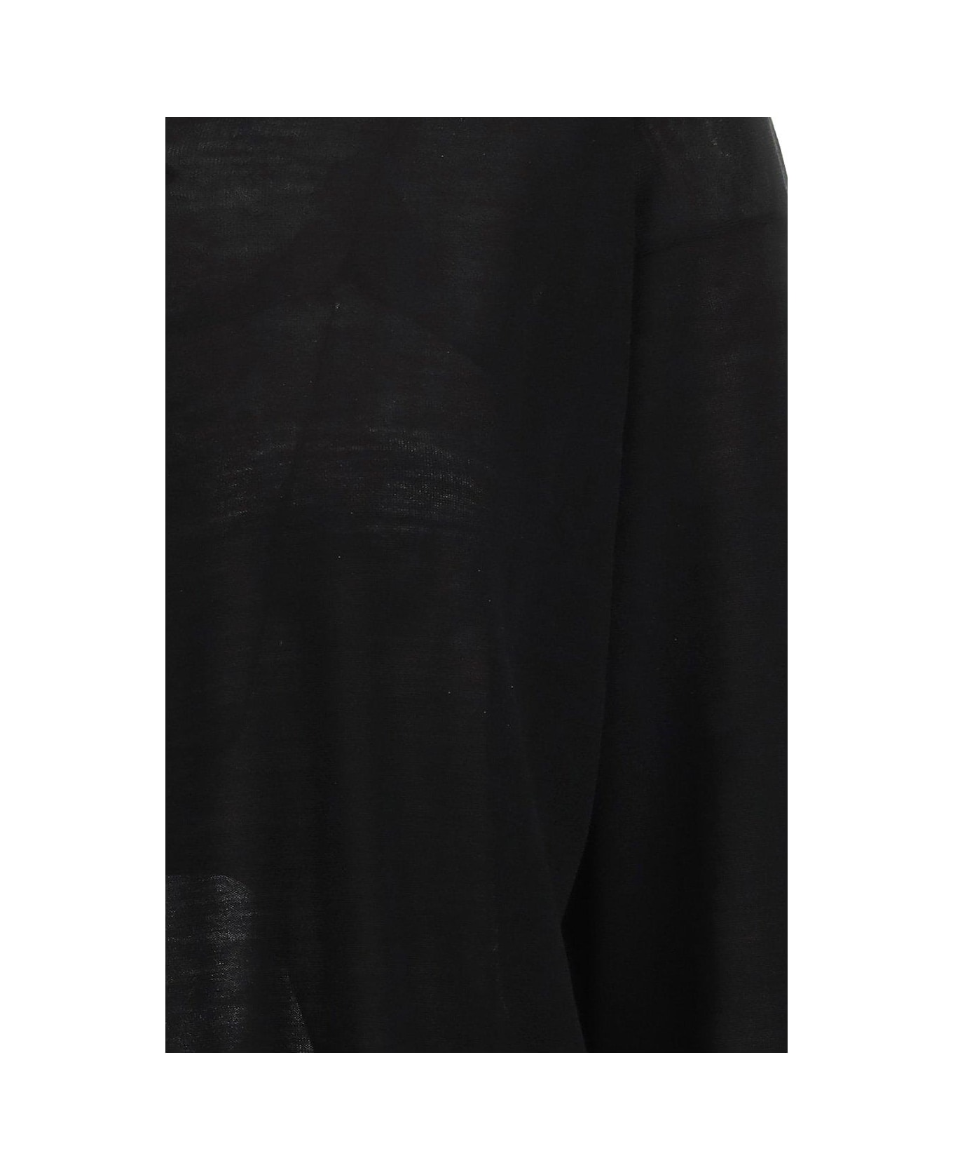 Stella McCartney Cut Out-detail Crewneck Knitted Top - Nero