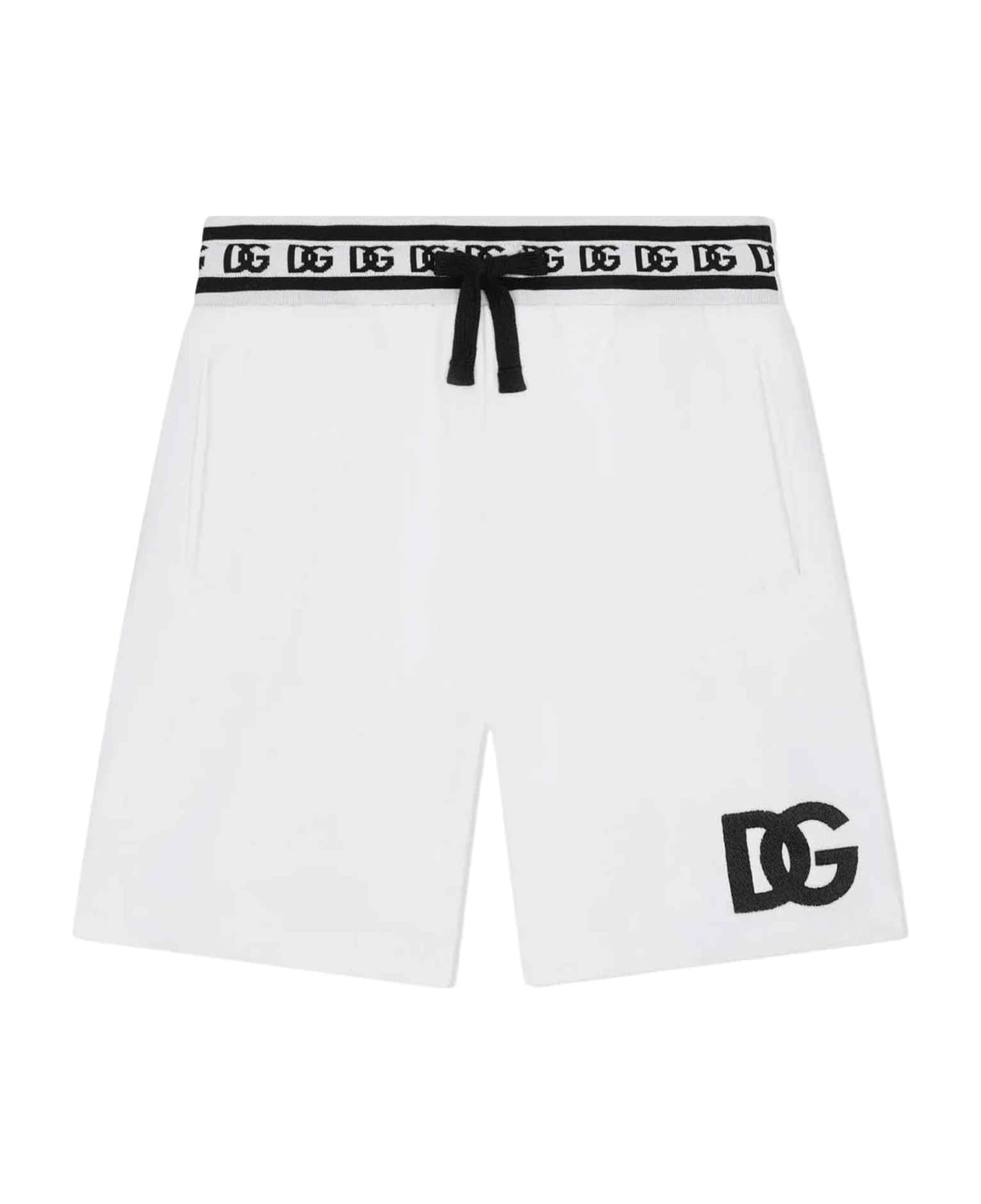 Dolce & Gabbana White Shorts Boy - WHITE ボトムス
