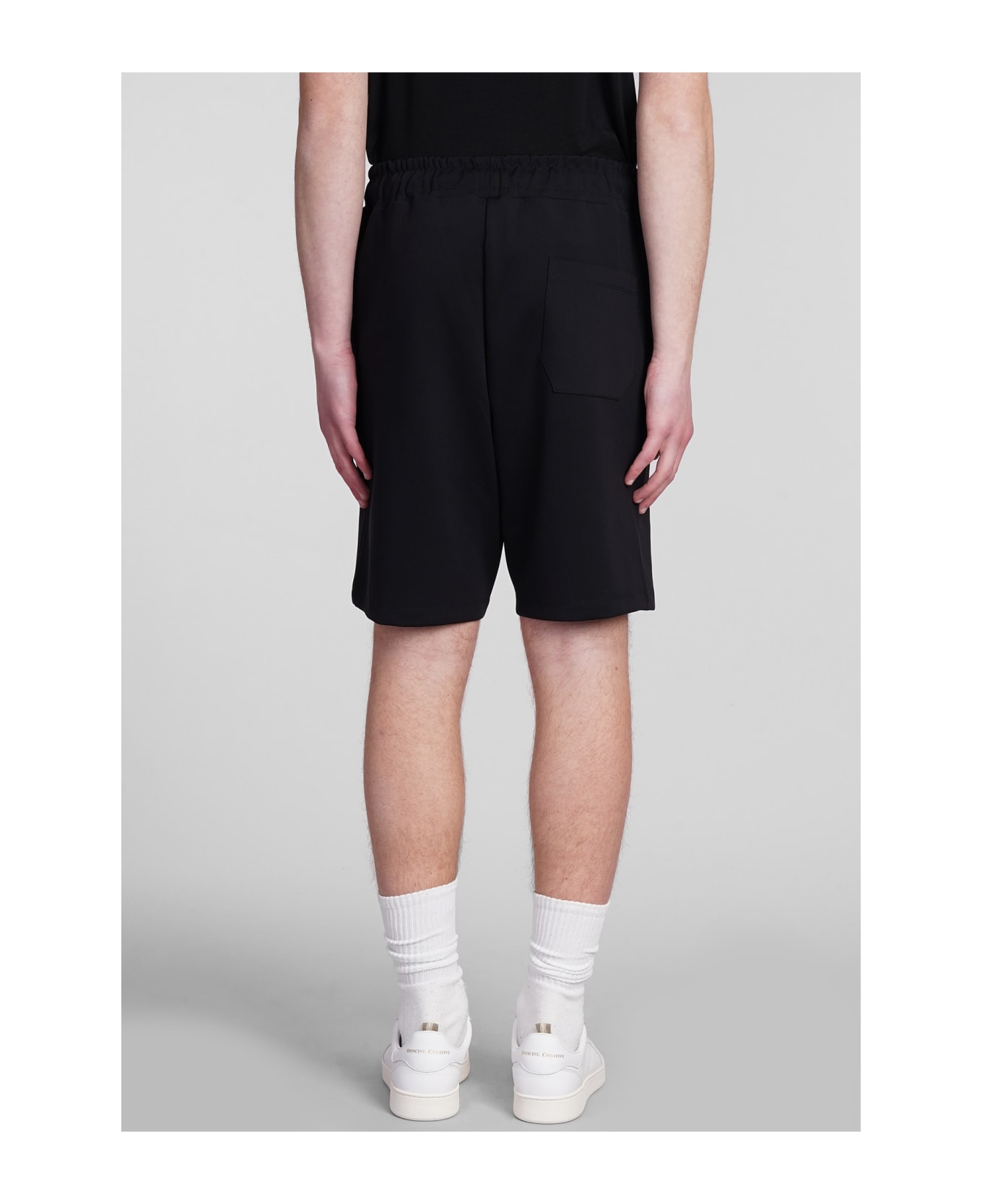 costumein Joggers Shorts In Black Polyamide - black ショートパンツ