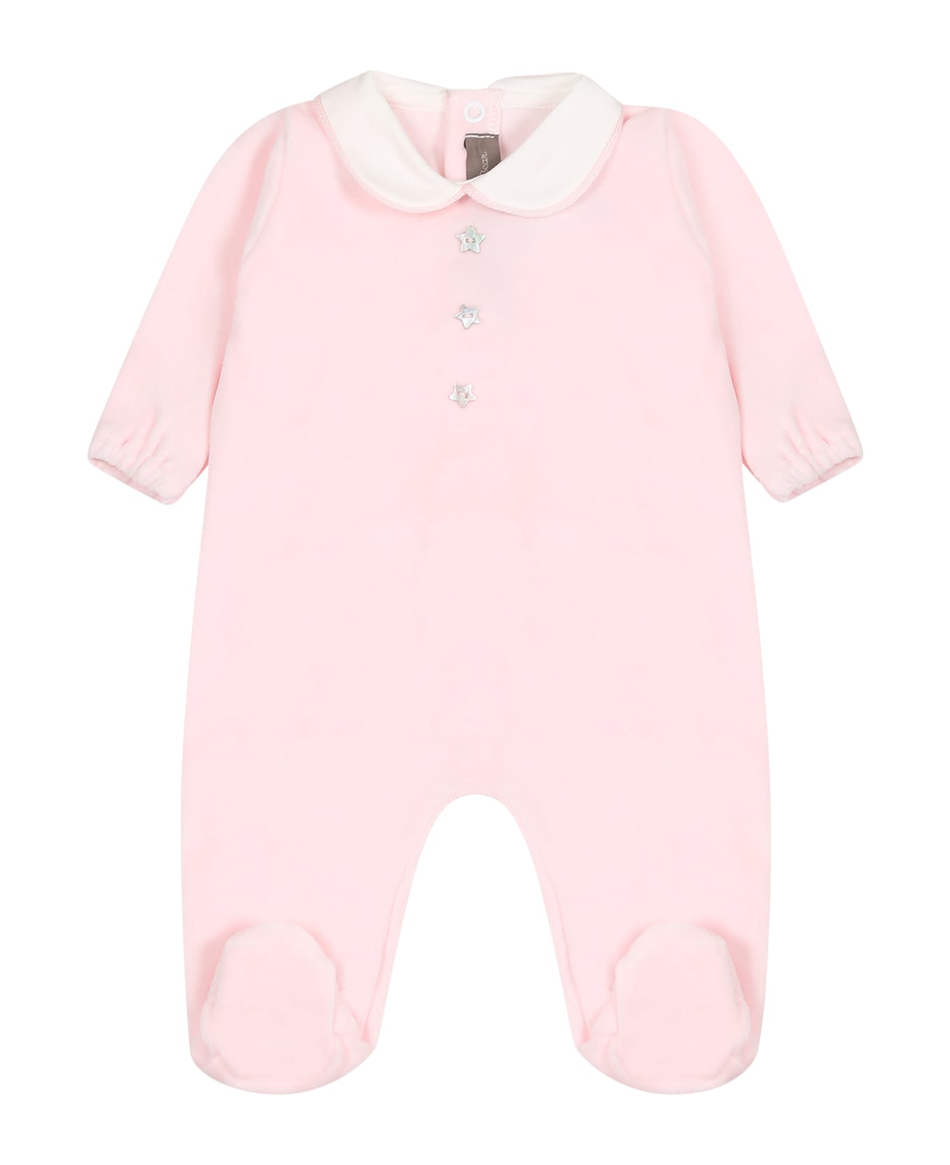 Little Bear Pink Babygrow For Baby Girl - Pink