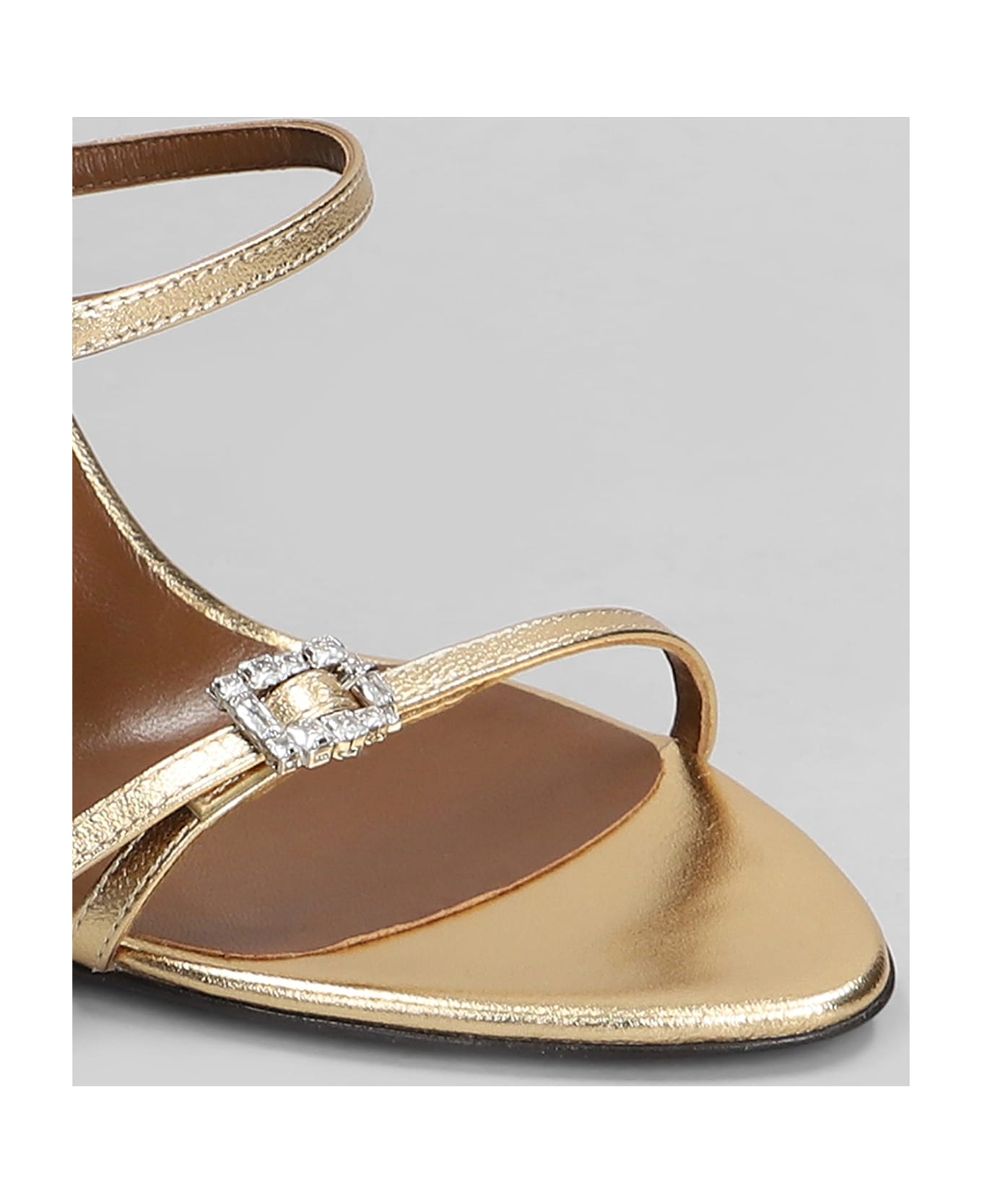 Giuseppe Zanotti Sandals In Gold Patent Leather - gold
