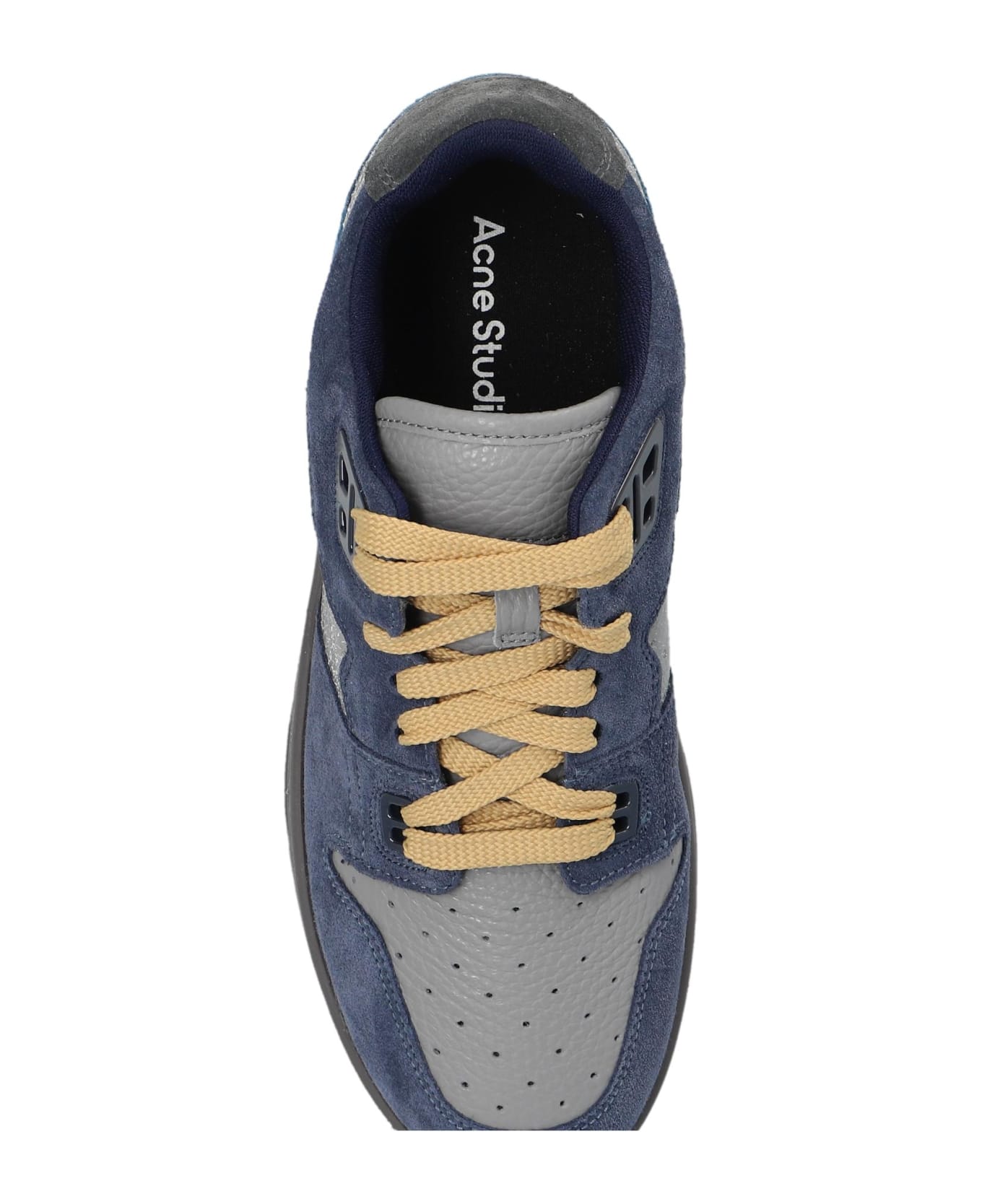 Acne Studios Leather Sneakers - Afs Grey/blue