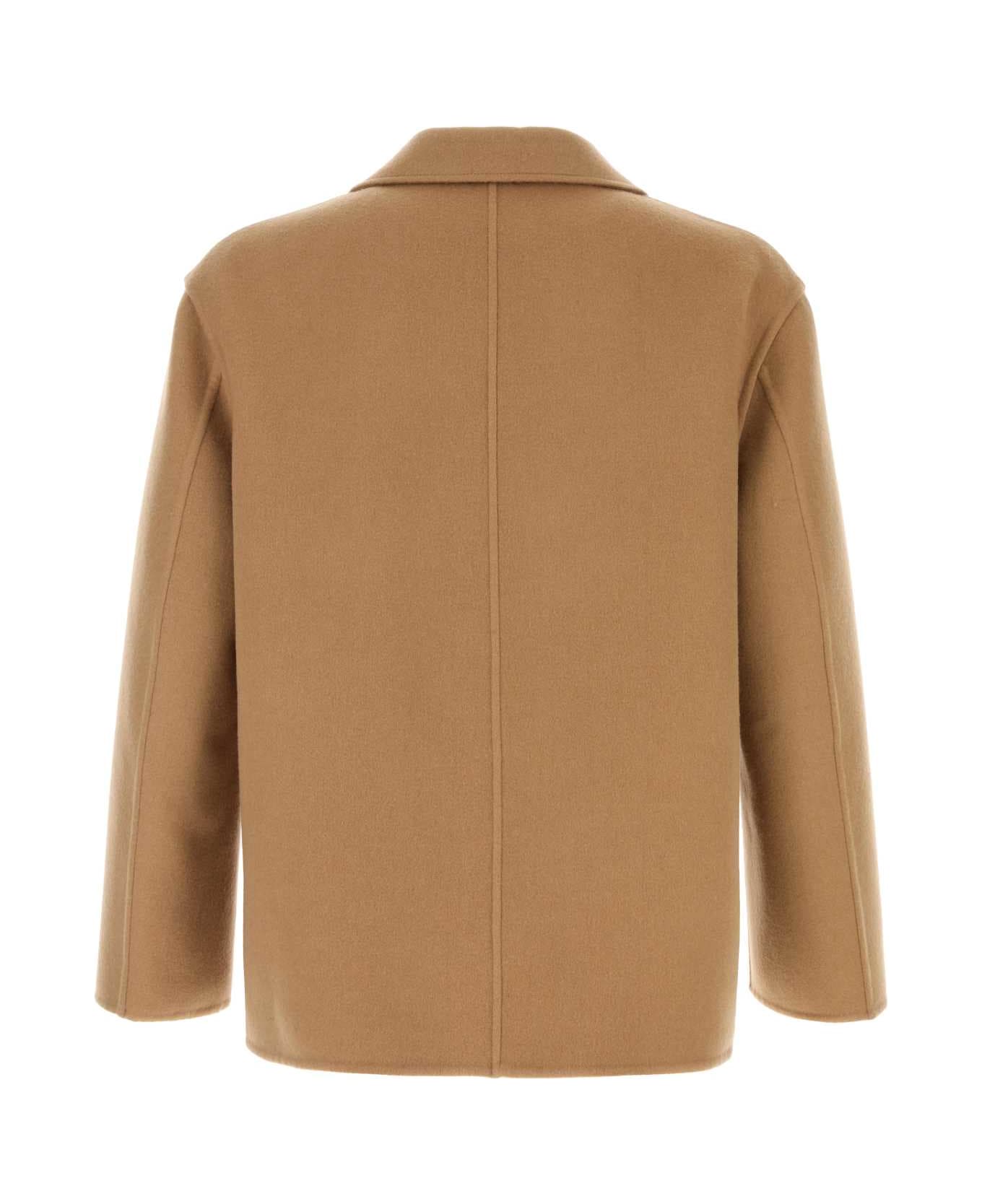 Jil Sander Camel Flannel Shirt - MEADOW ベスト