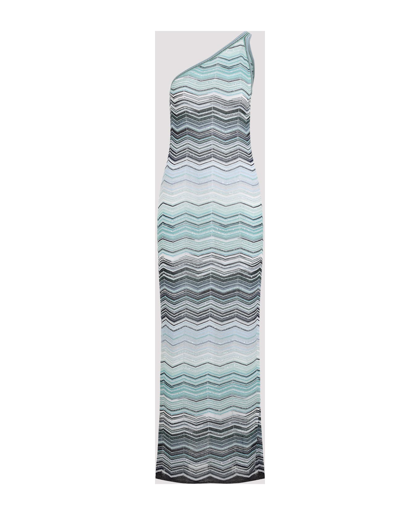 Missoni Viscose Long Dress - Turquoise Tones