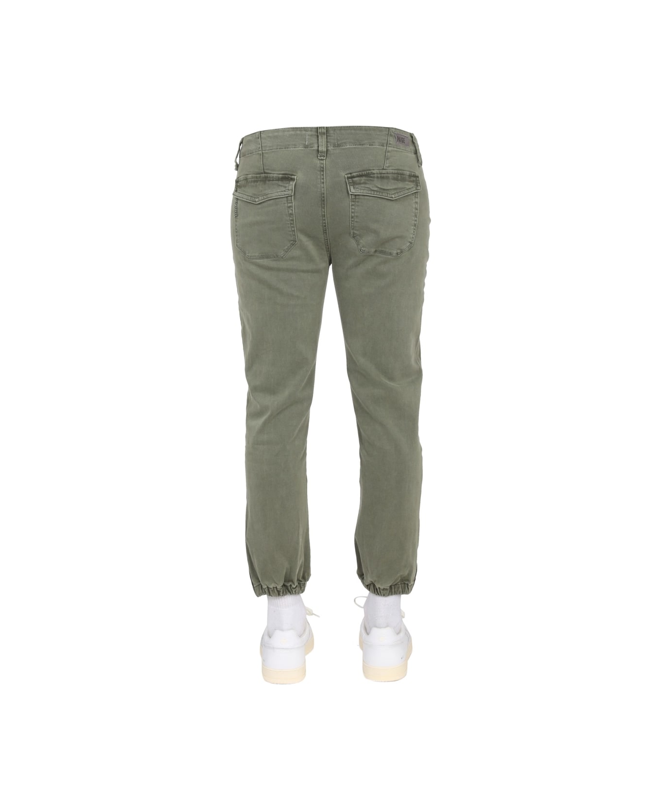Paige Pants With Logo Patch - GREEN