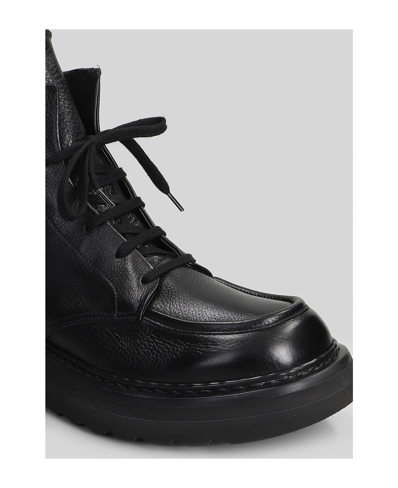 Premiata Ankle Boots In Black Leather - black