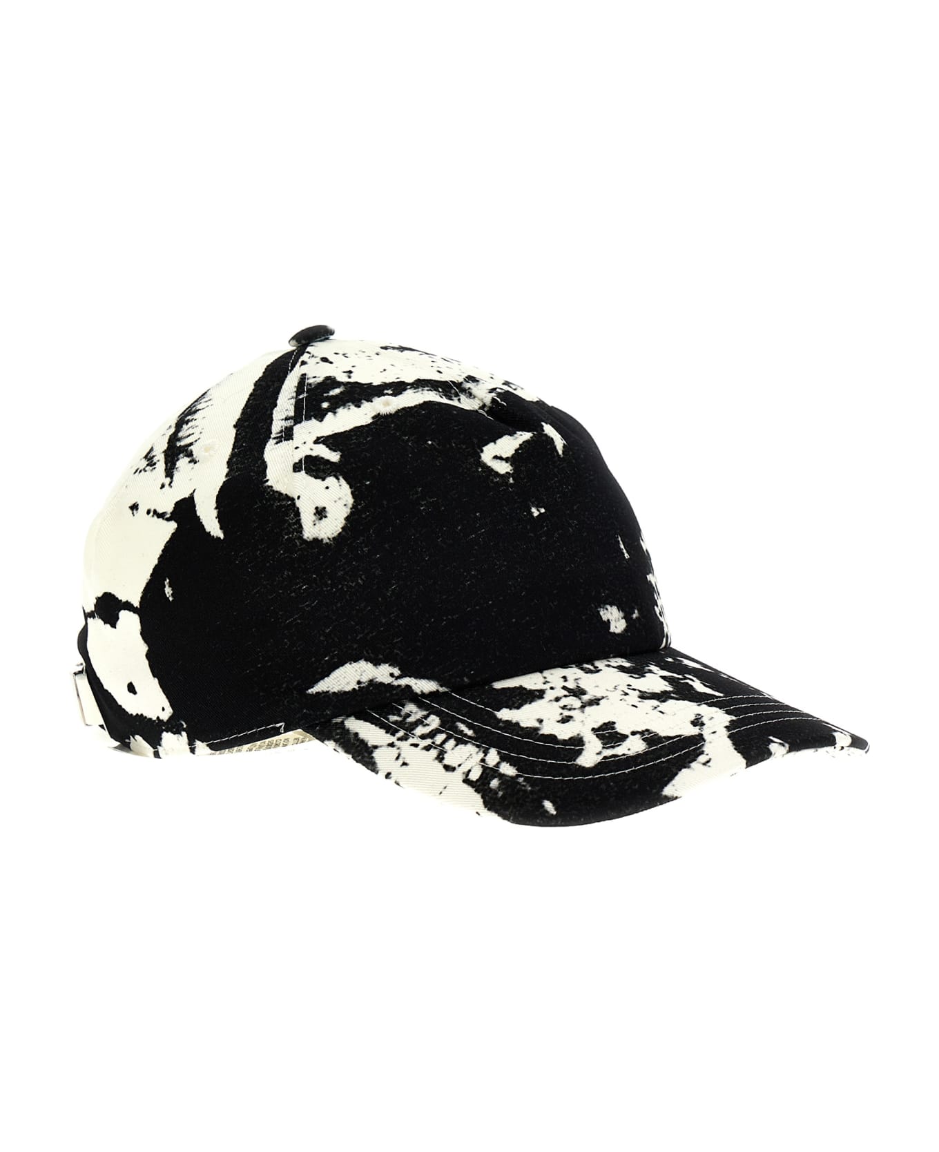 Alexander McQueen All Over Print Cap - White/Black 帽子